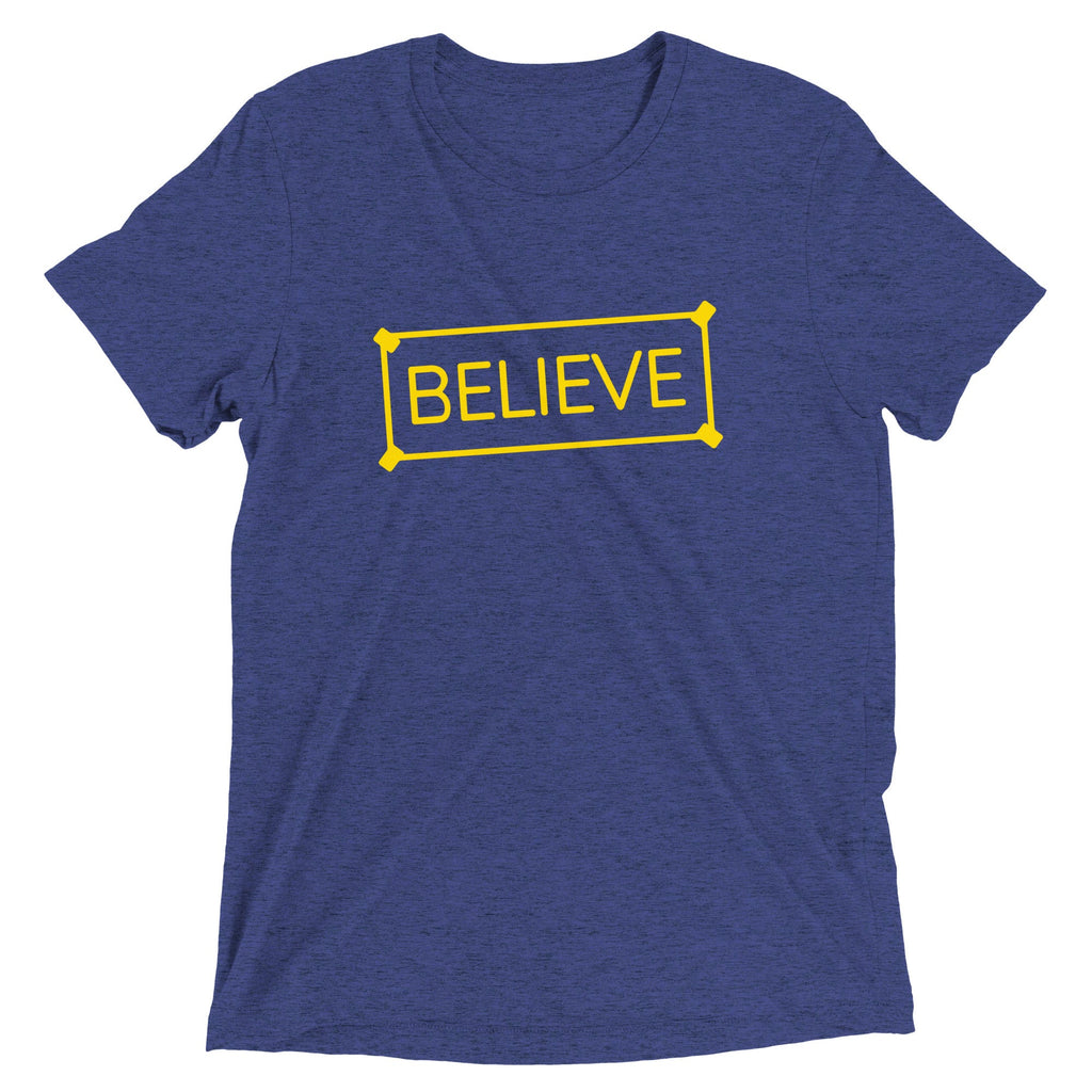 Believe Sign Men's Tri-Blend Tee