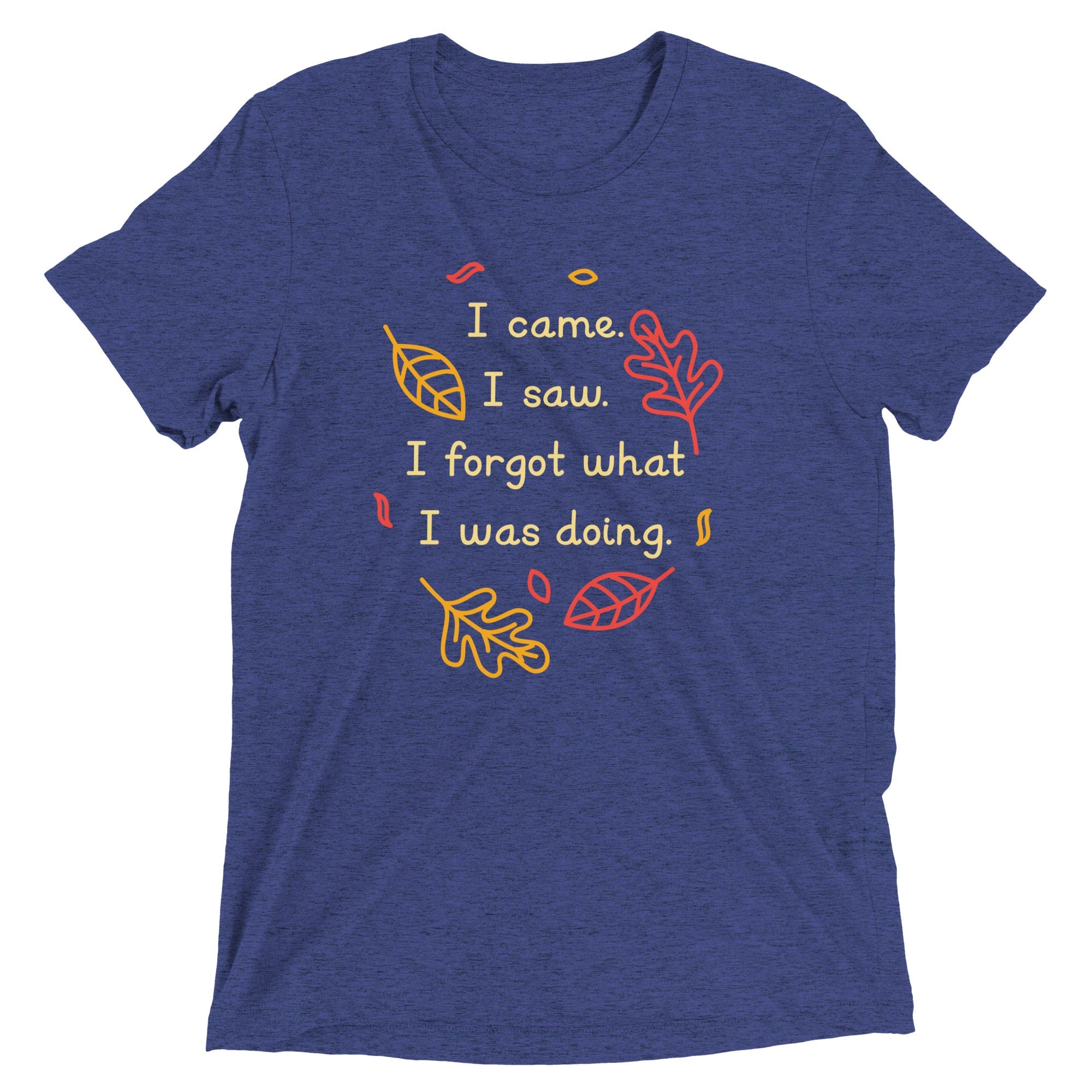 I Came. I Saw. I Forgot What I Was Doing. Men's Tri-Blend Tee