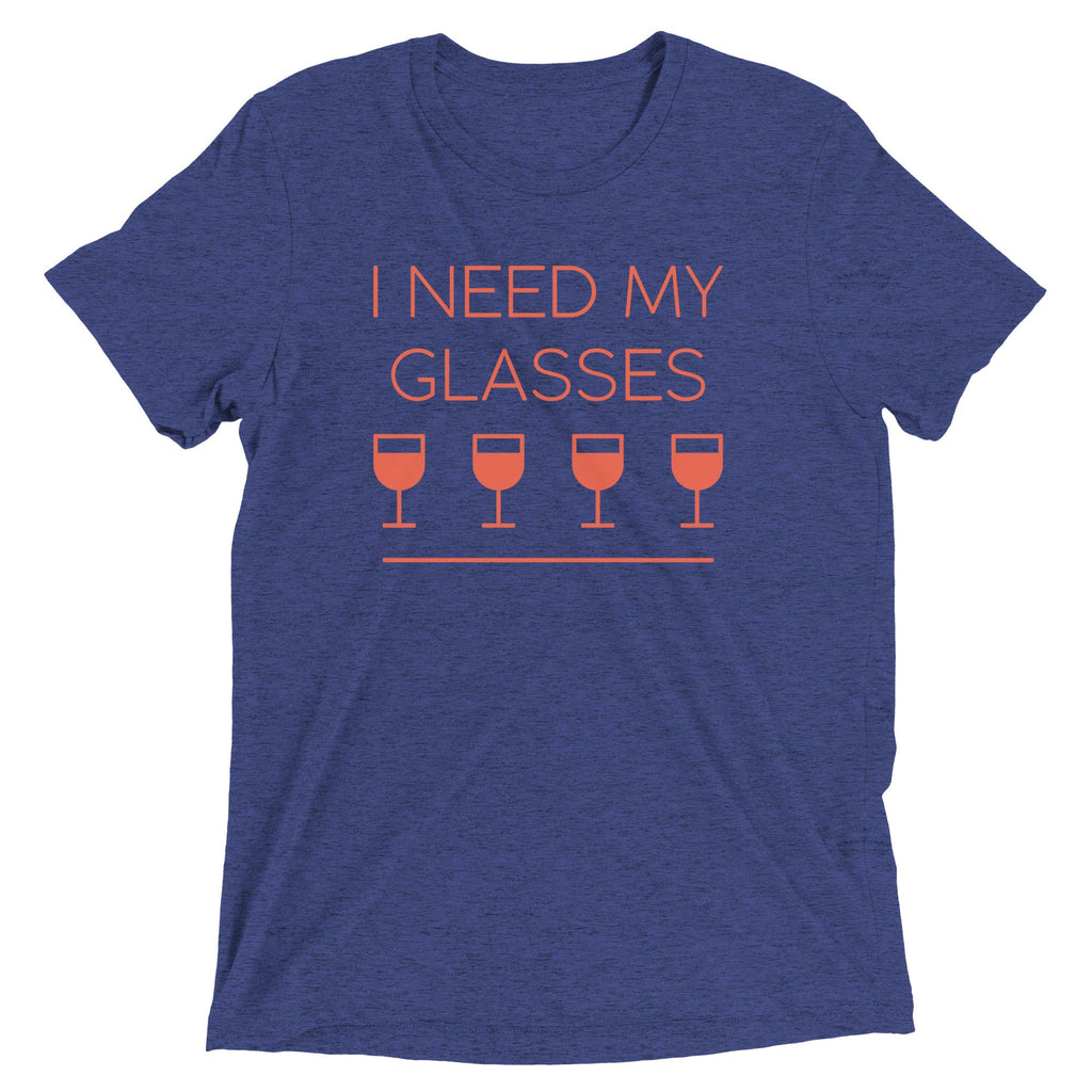 I Need My Glasses Men's Tri-Blend Tee