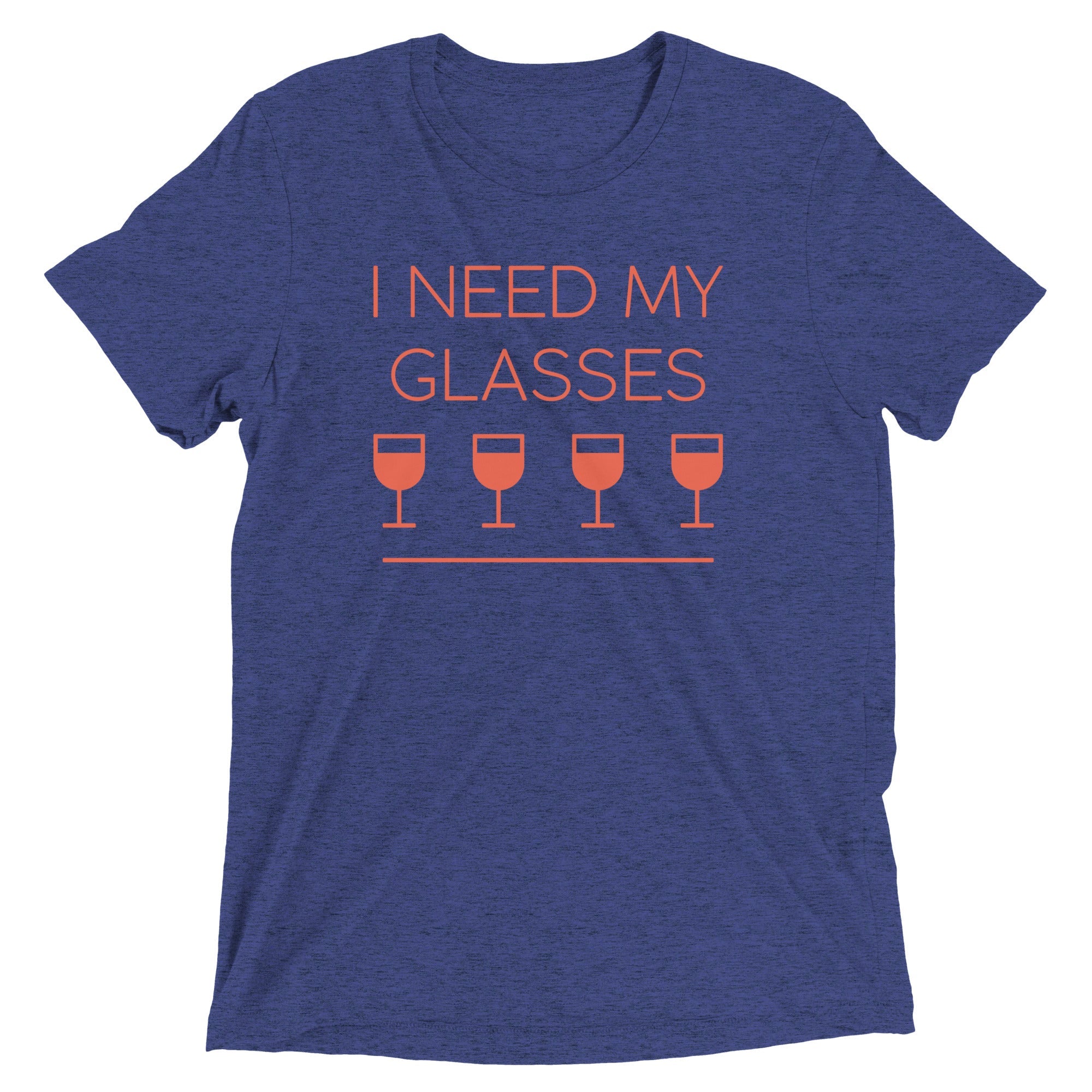 I Need My Glasses Men's Tri-Blend Tee