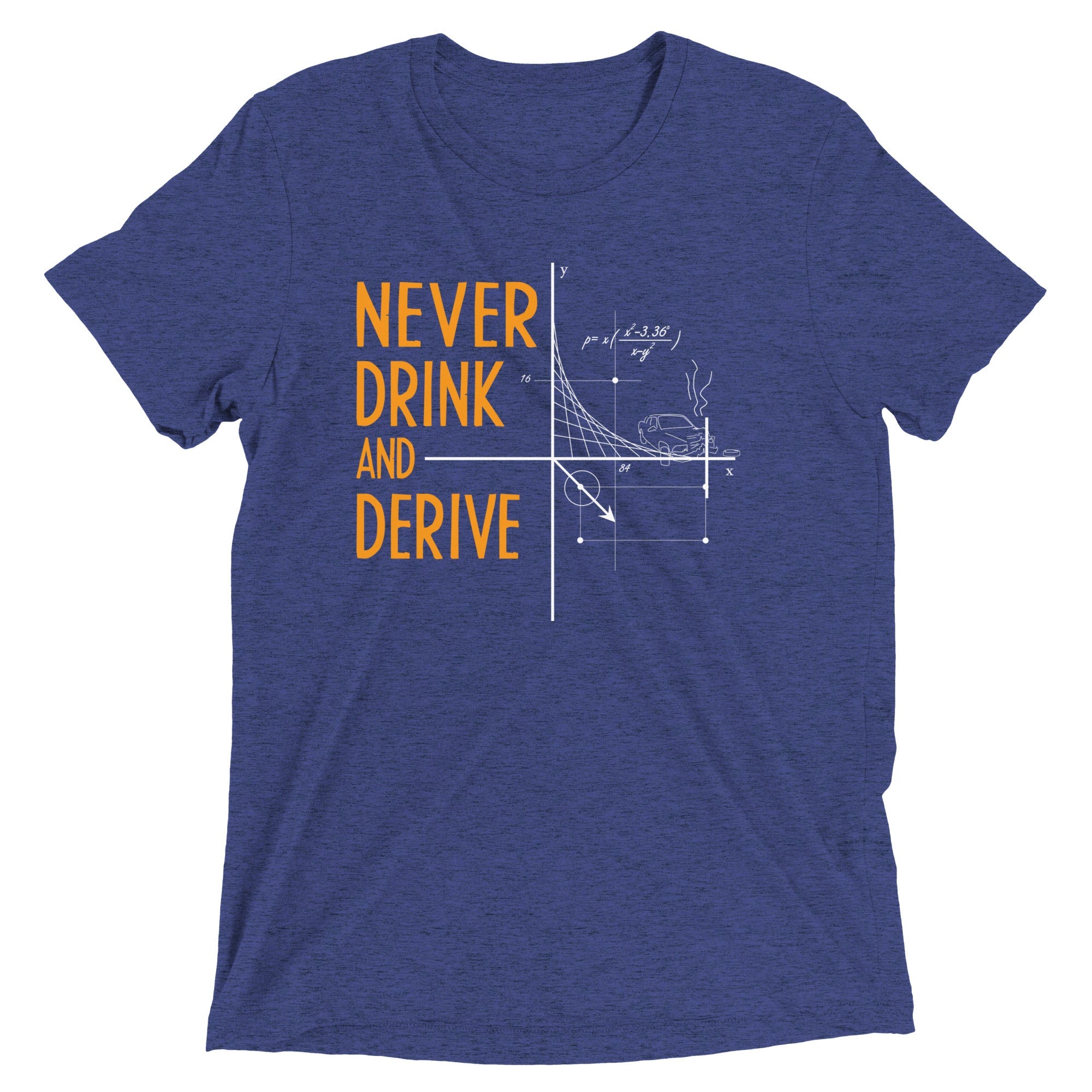 Never Drink and Derive Men's Tri-Blend Tee