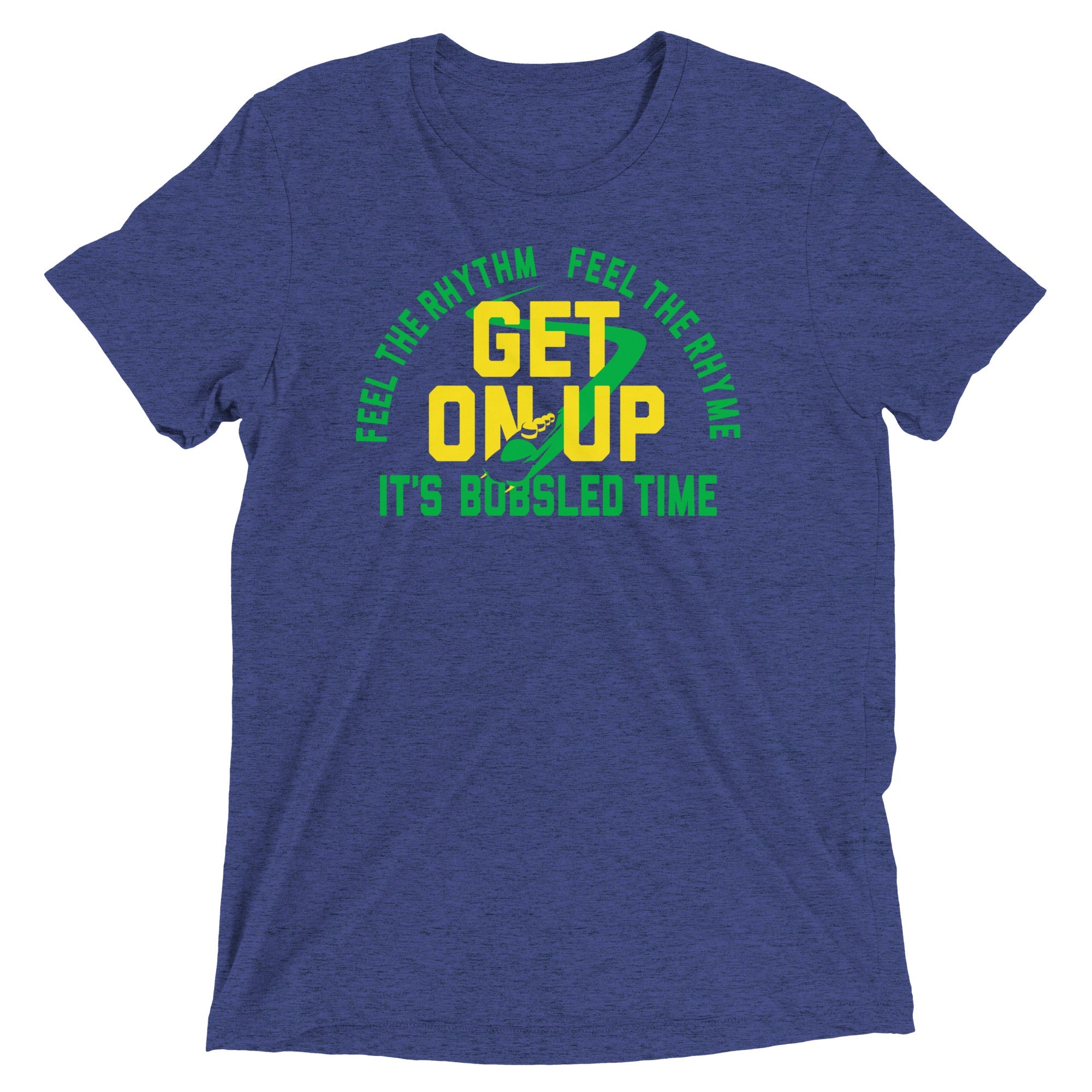 It's Bobsled Time Men's Tri-Blend Tee