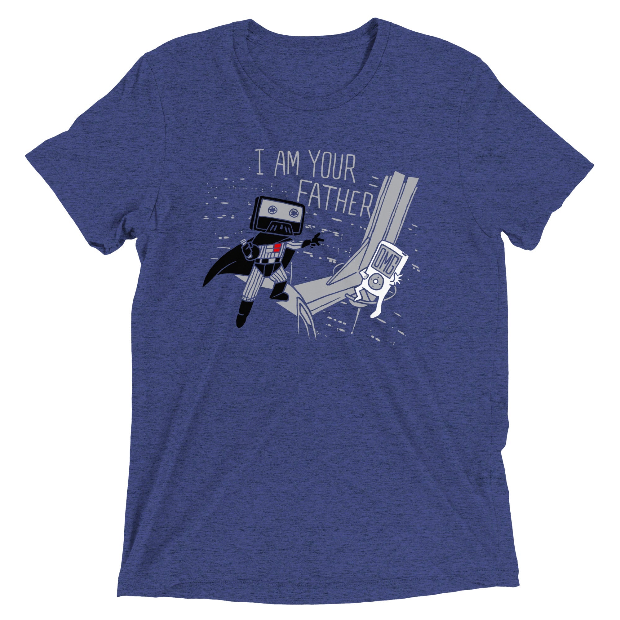 I Am Your Father Cassette Men's Tri-Blend Tee