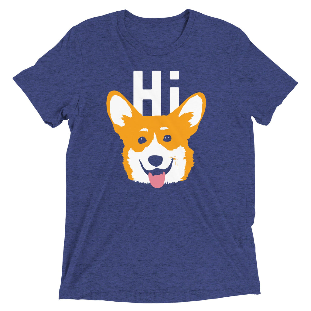 Hi Corgi Men's Tri-Blend Tee