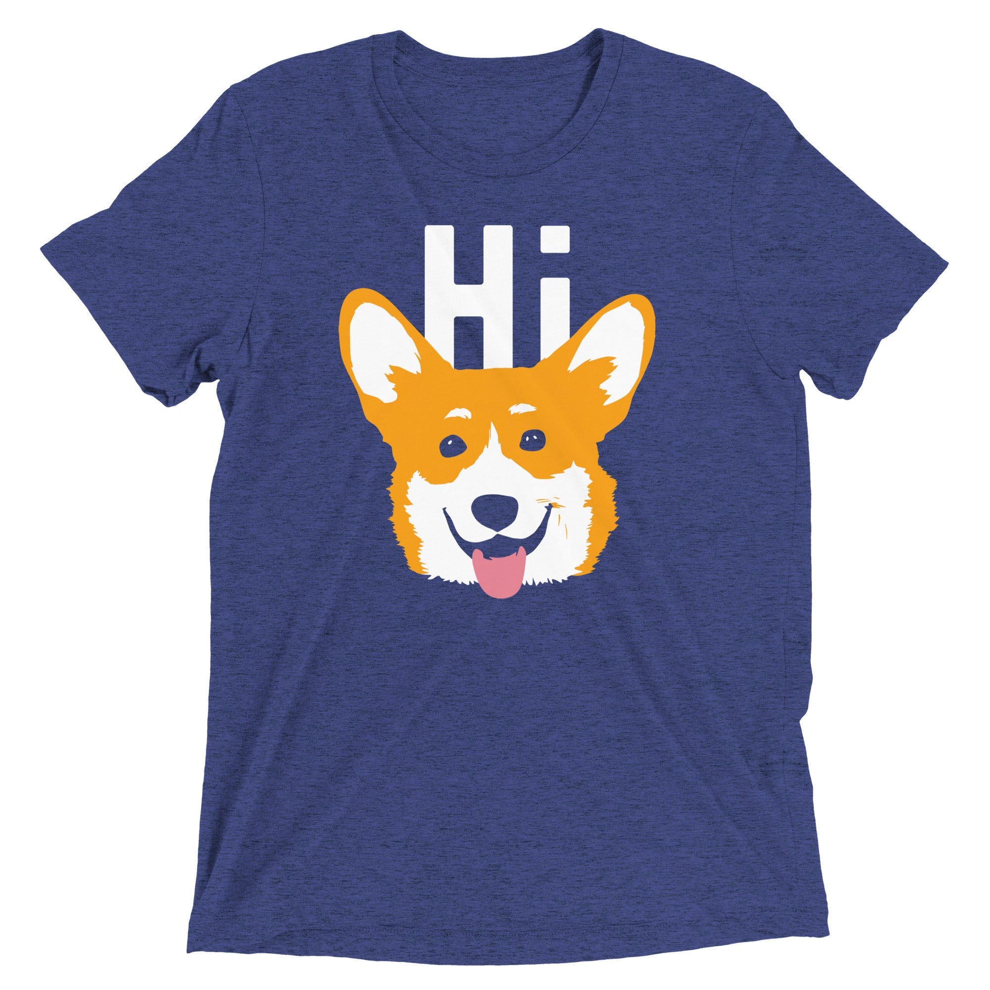 Hi Corgi Men's Tri-Blend Tee