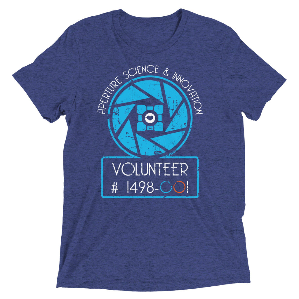 Aperture Science Volunteer Men's Tri-Blend Tee
