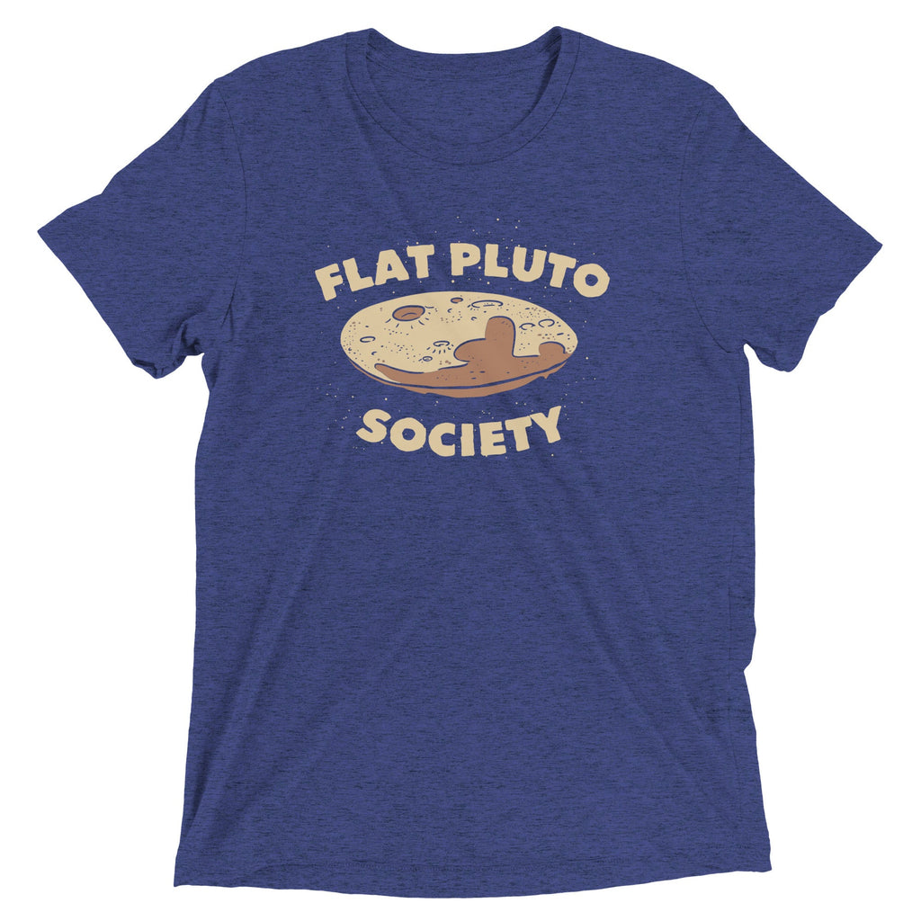 Flat Pluto Society Men's Tri-Blend Tee