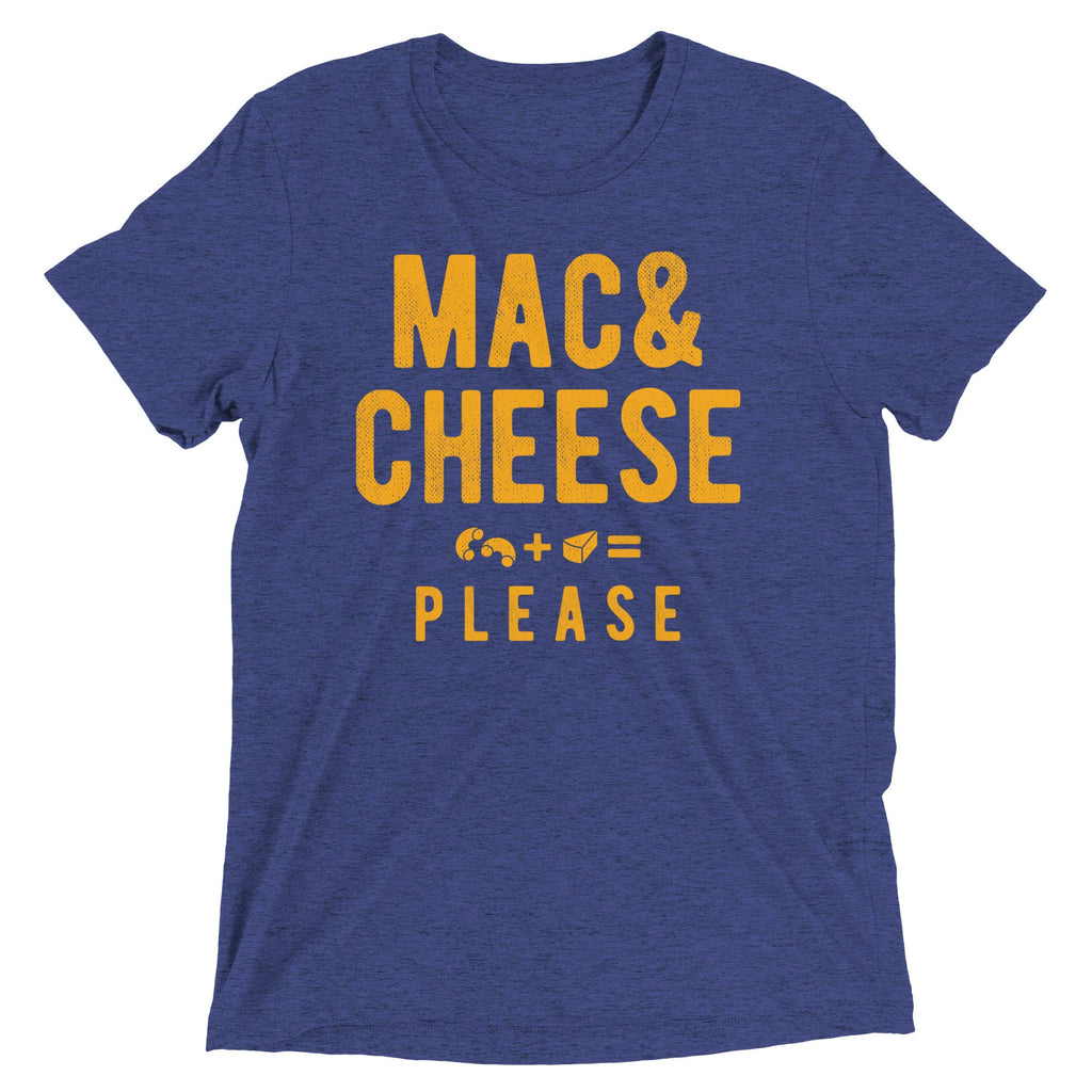 Mac And Cheese Please Men's Tri-Blend Tee