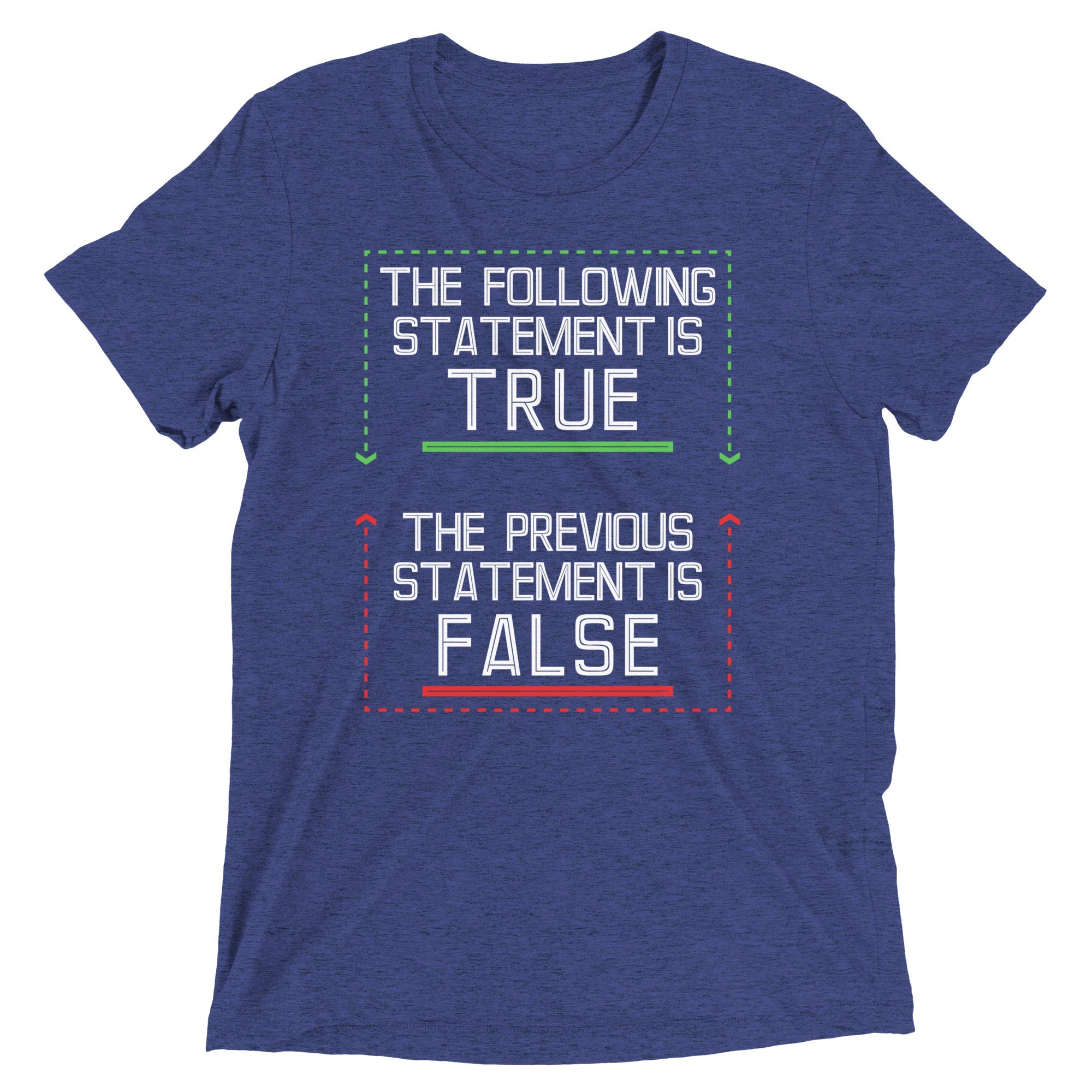 The Following Statement Is True Men's Tri-Blend Tee