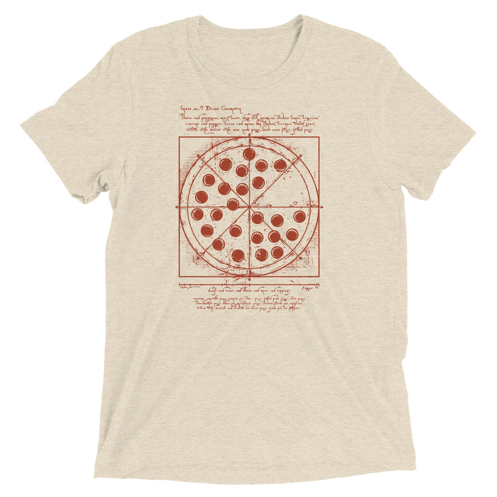 Vitruvian Pizza Men's Tri-Blend Tee
