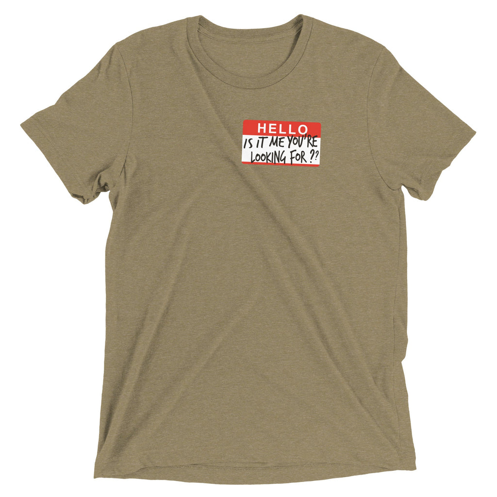 Hello, Is It Me You're Looking For? Men's Tri-Blend Tee