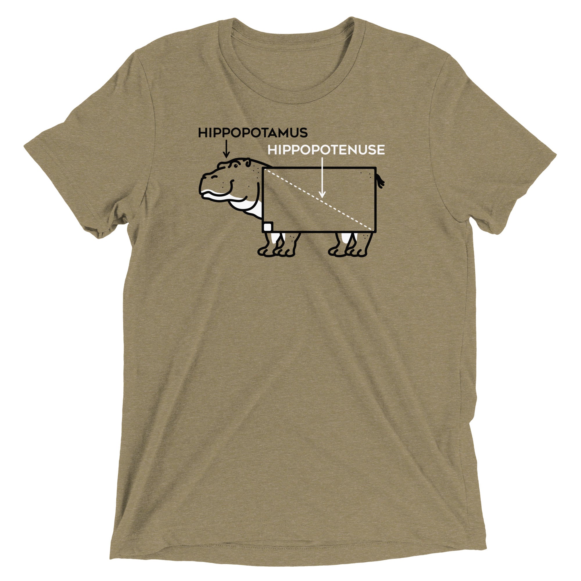 Hippopotenuse Men's Tri-Blend Tee