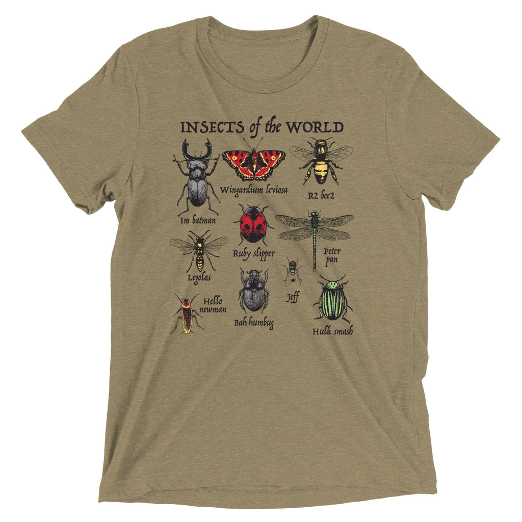 Insects Of The World Men's Tri-Blend Tee