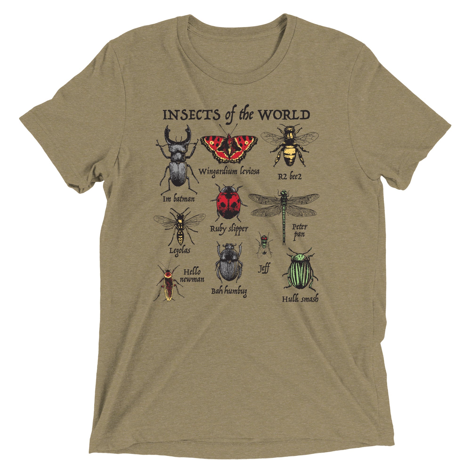 Insects Of The World Men's Tri-Blend Tee