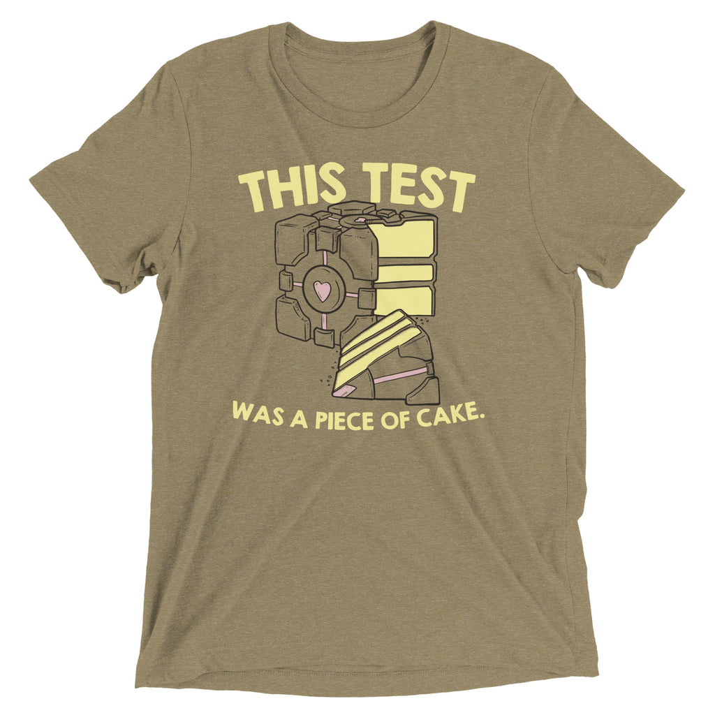 This Test Was A Piece Of Cake Men's Tri-Blend Tee