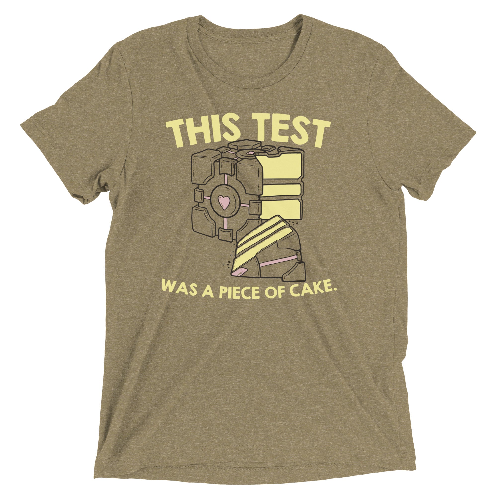This Test Was A Piece Of Cake Men's Tri-Blend Tee