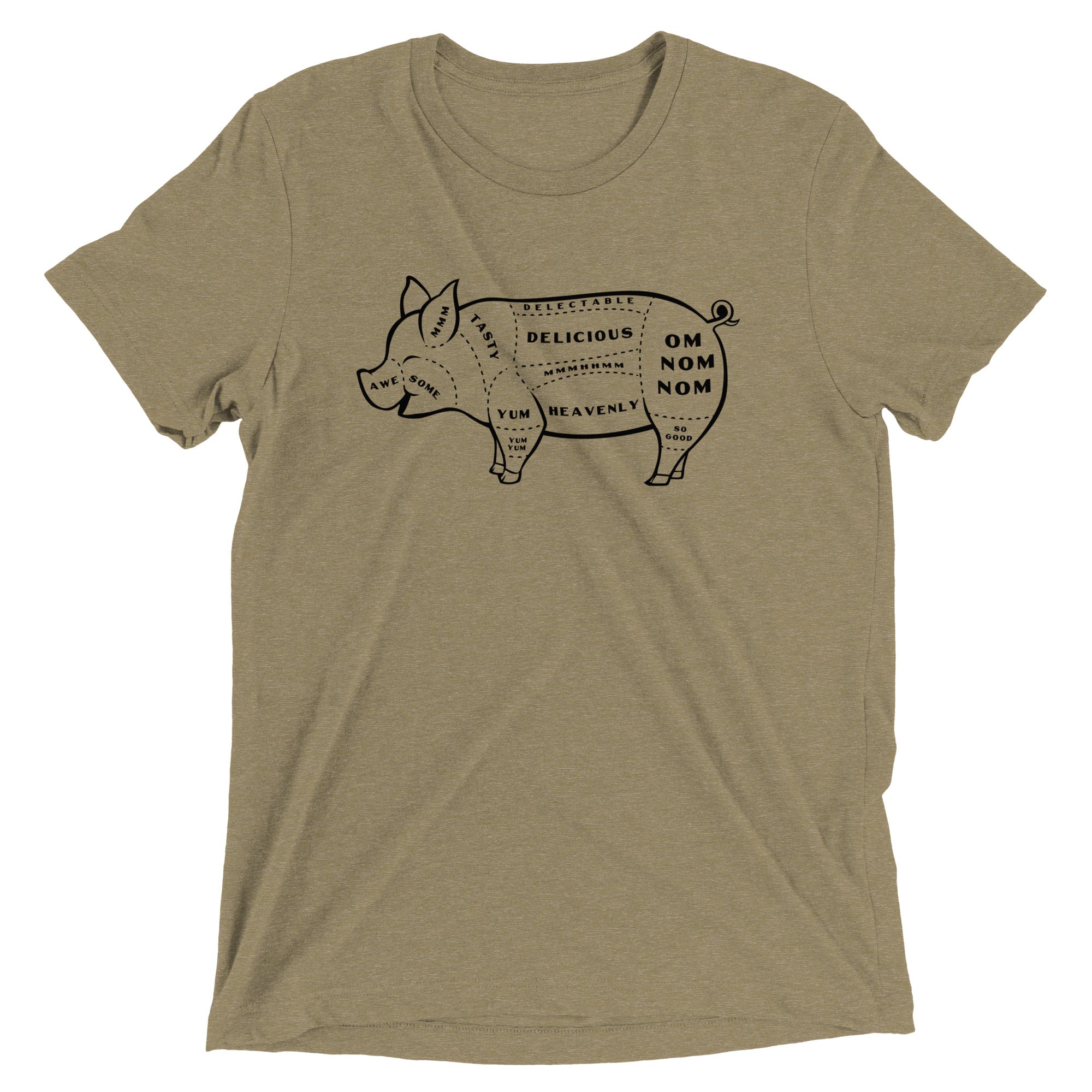 Tasty Pig Cuts Men's Tri-Blend Tee