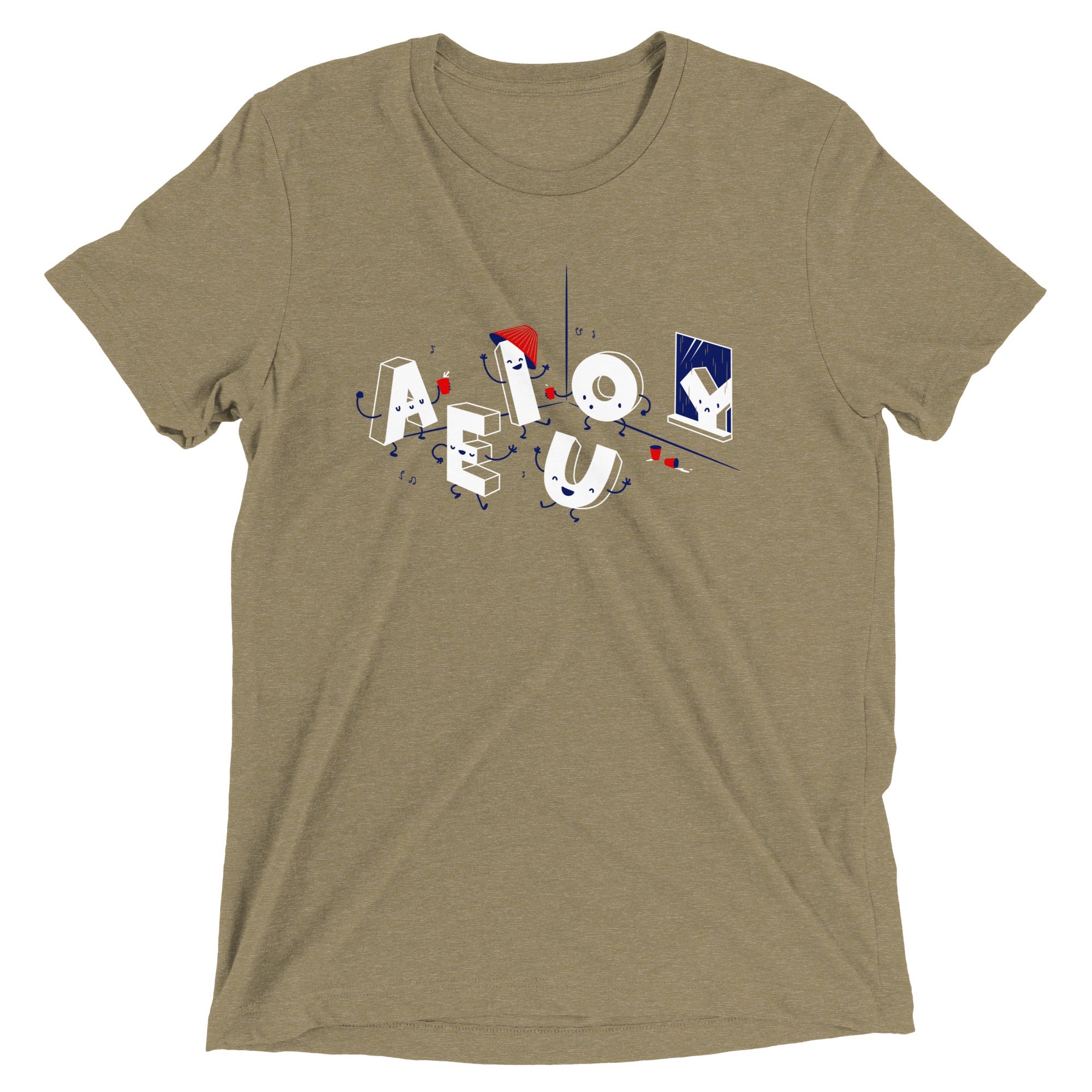 Vowel Party Time Men's Tri-Blend Tee