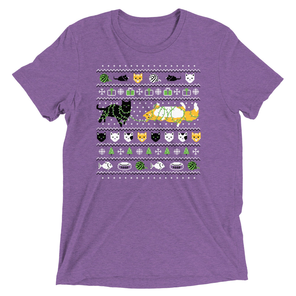 Ugly Cat Sweater Men's Tri-Blend Tee