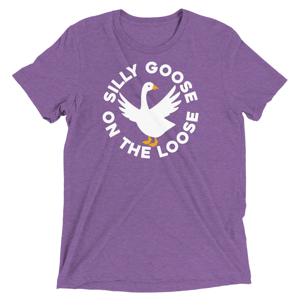 Silly Goose On The Loose Men's Tri-Blend Tee