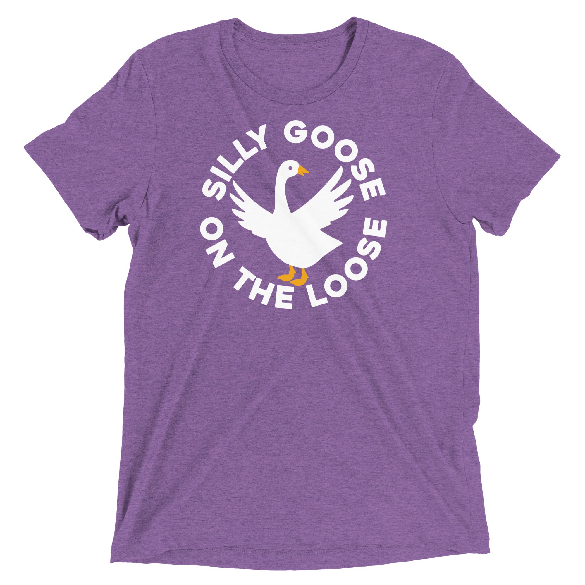 Silly Goose On The Loose Men's Tri-Blend Tee