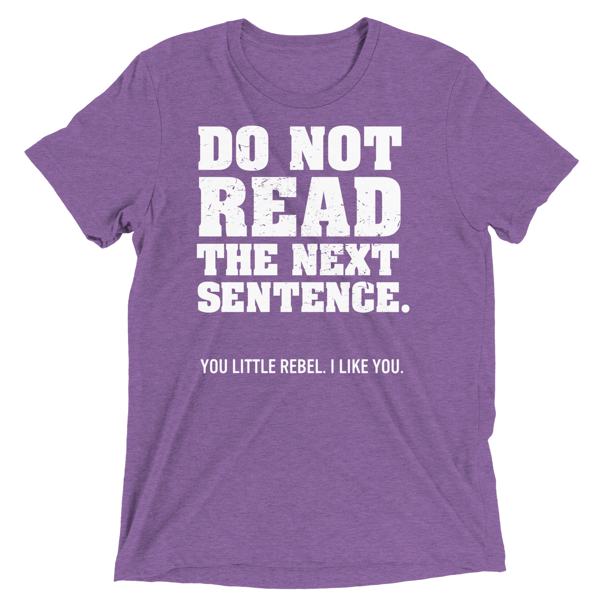 Do Not Read The Next Sentence. Men's Tri-Blend Tee