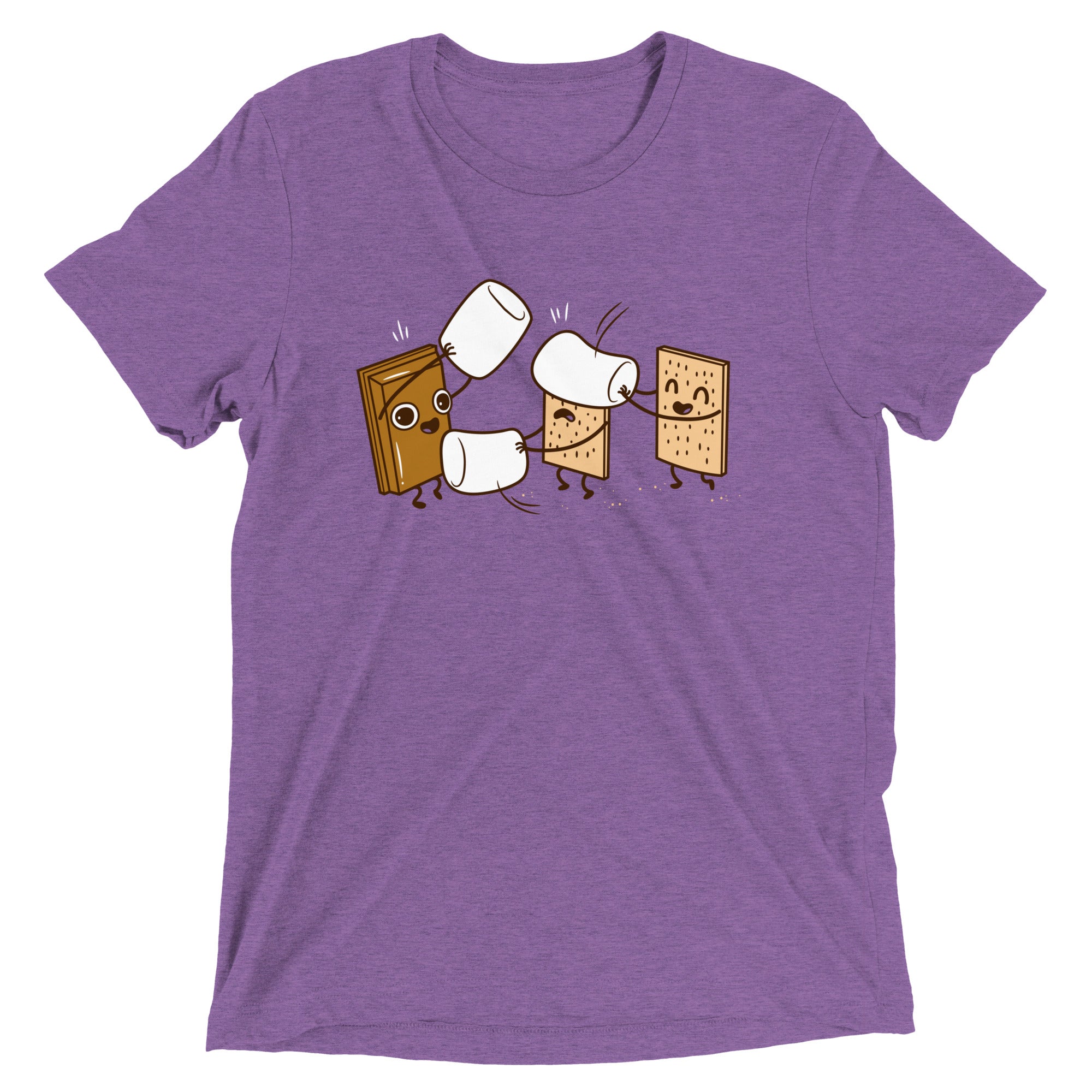 How S'mores Are Made Men's Tri-Blend Tee