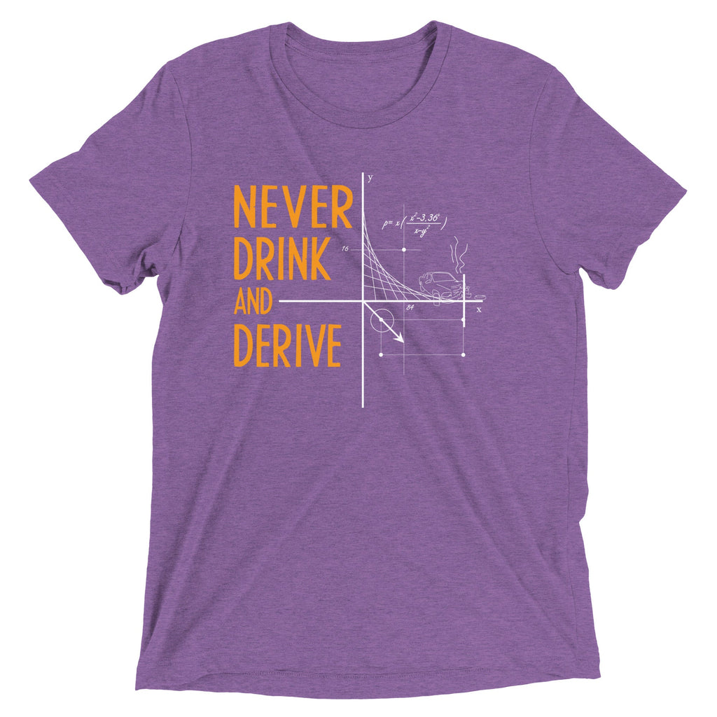 Never Drink and Derive Men's Tri-Blend Tee