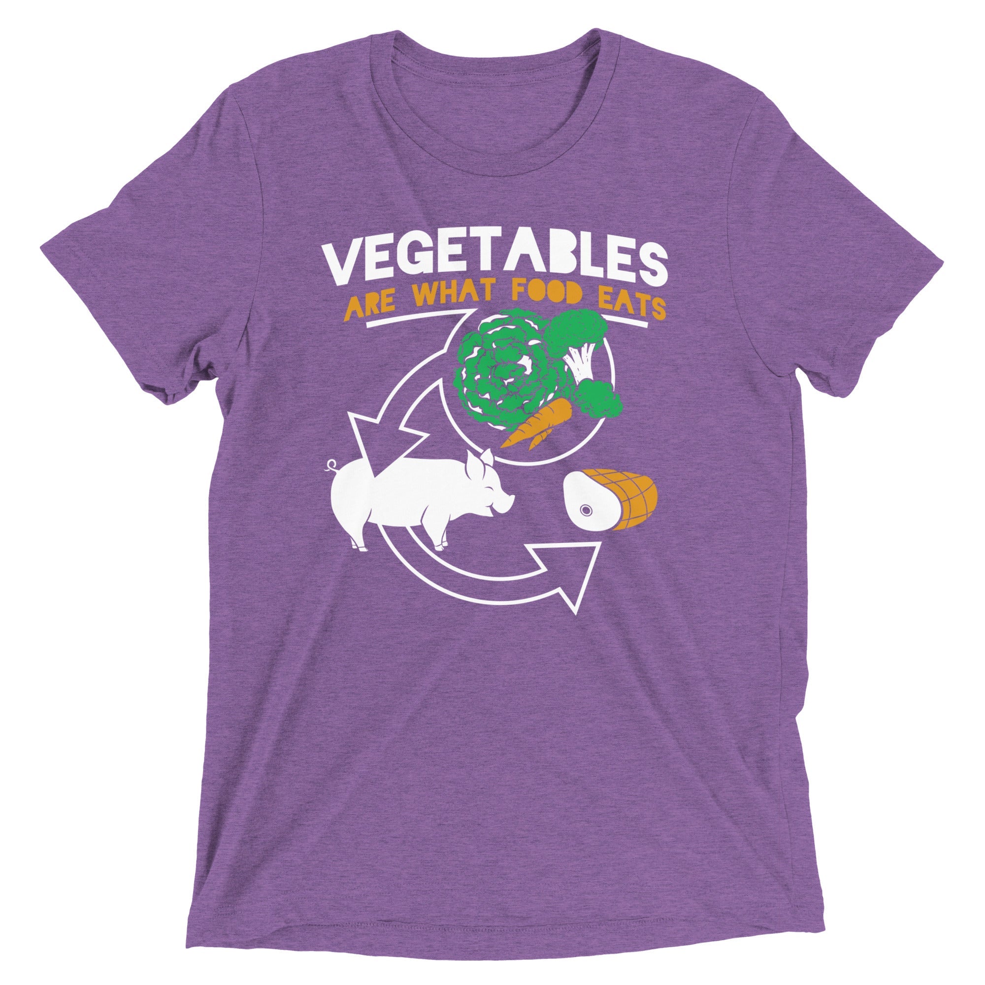 Vegetables Are What Food Eats Men's Tri-Blend Tee