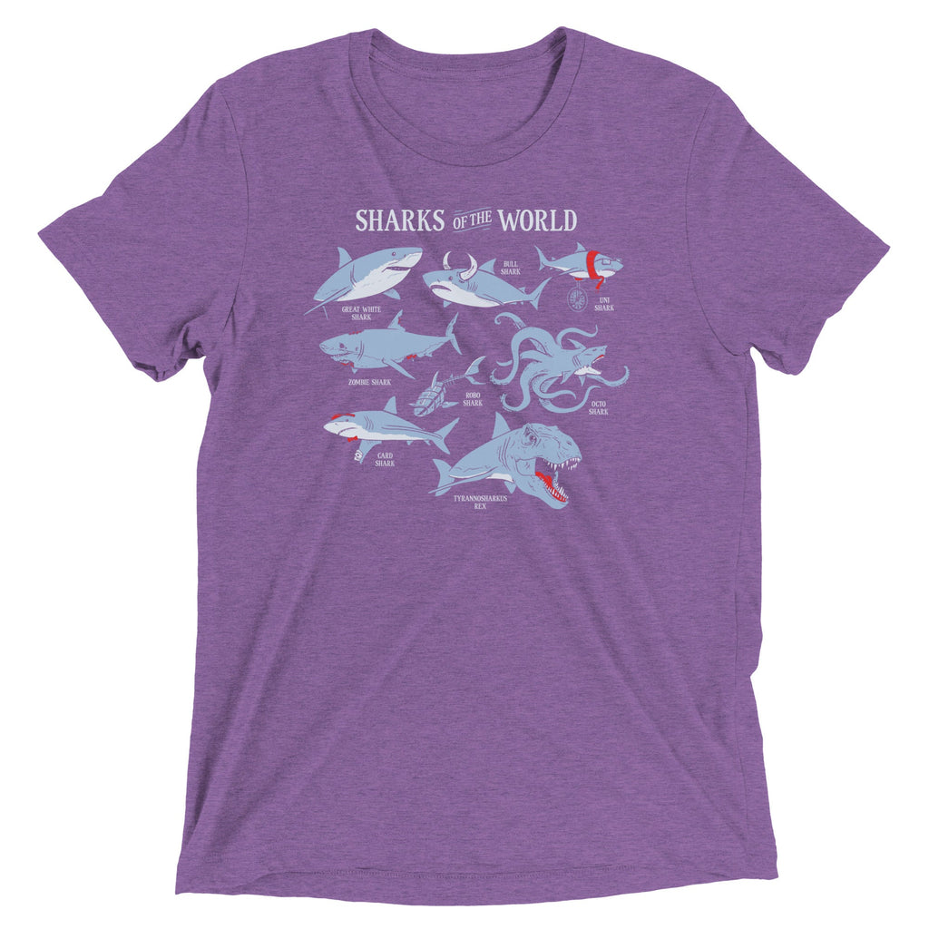 Sharks Of The World Men's Tri-Blend Tee