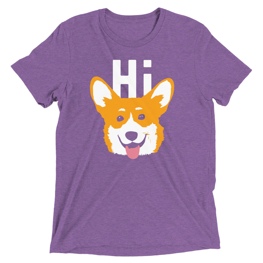 Hi Corgi Men's Tri-Blend Tee