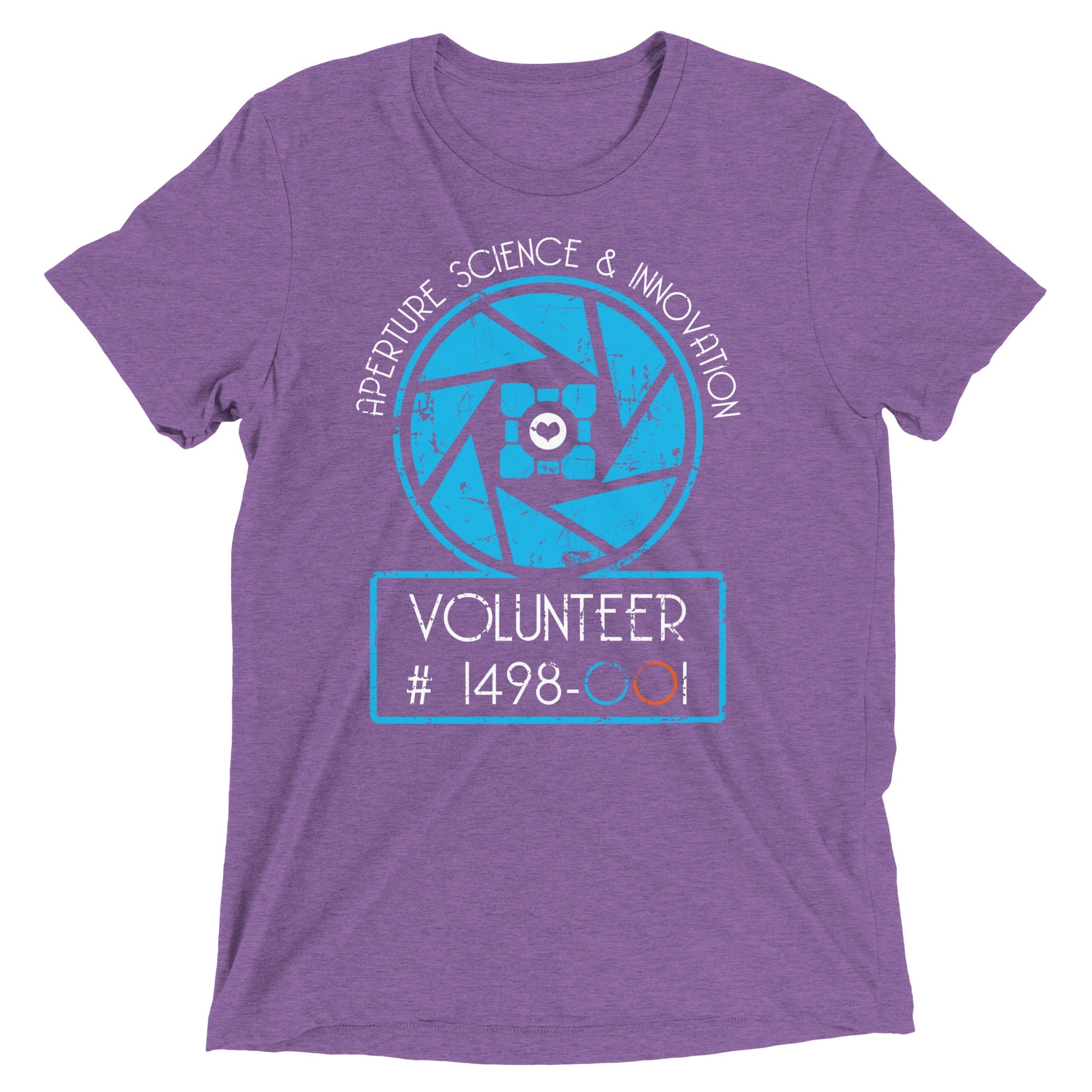 Aperture Science Volunteer Men's Tri-Blend Tee