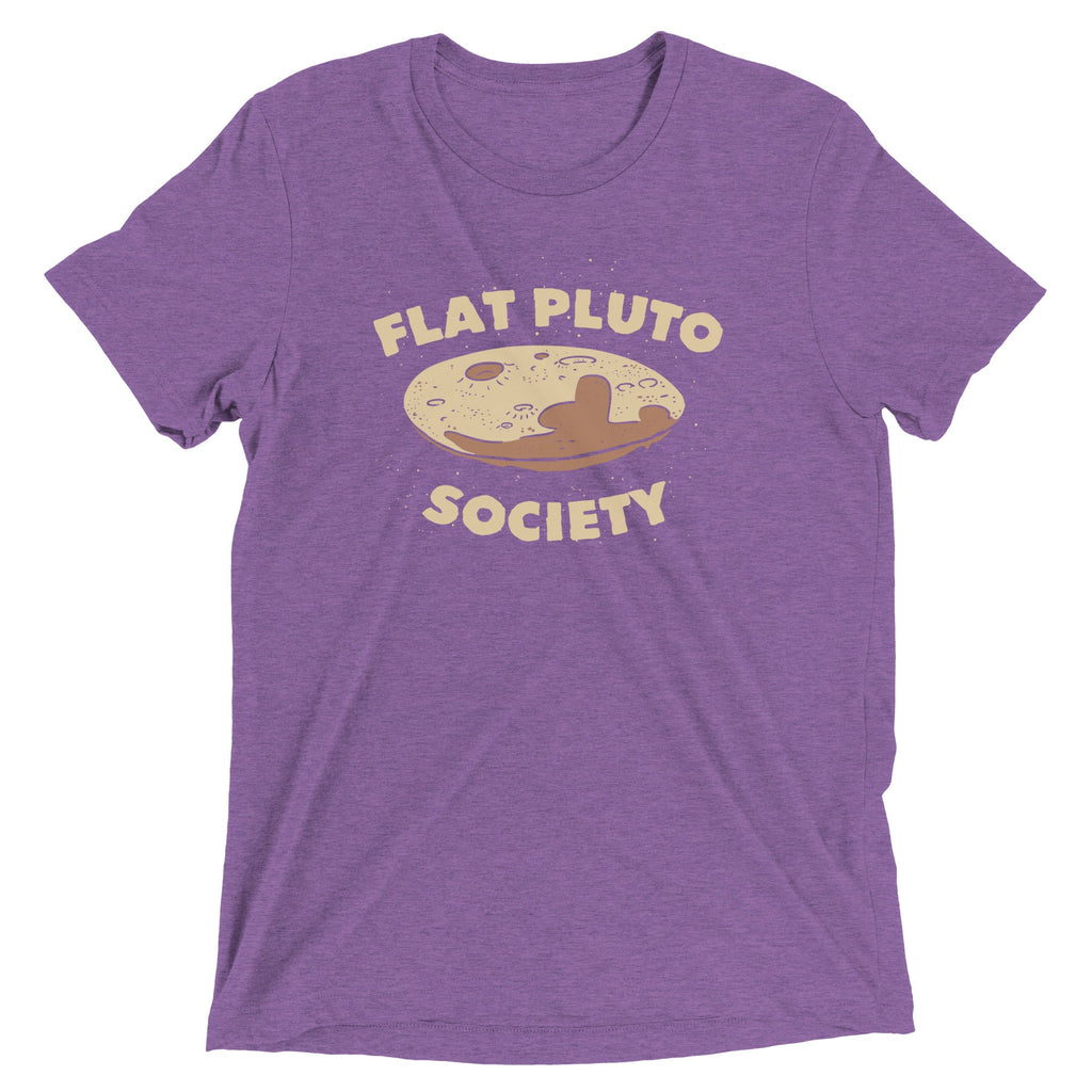 Flat Pluto Society Men's Tri-Blend Tee