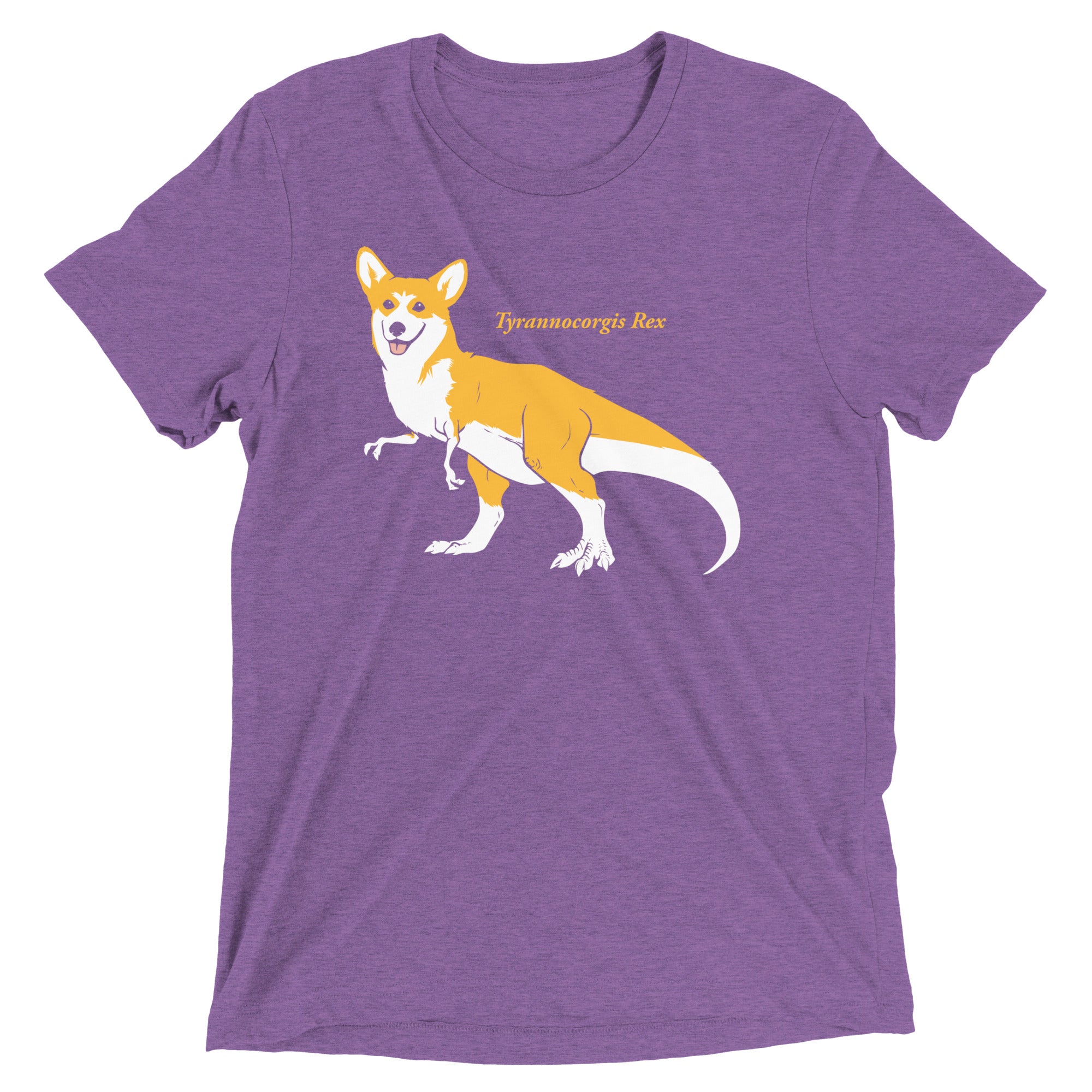 Tyrannocorgis Rex Men's Tri-Blend Tee