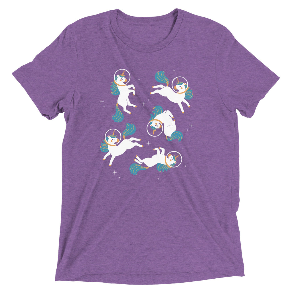 Unicorns In Space Men's Tri-Blend Tee