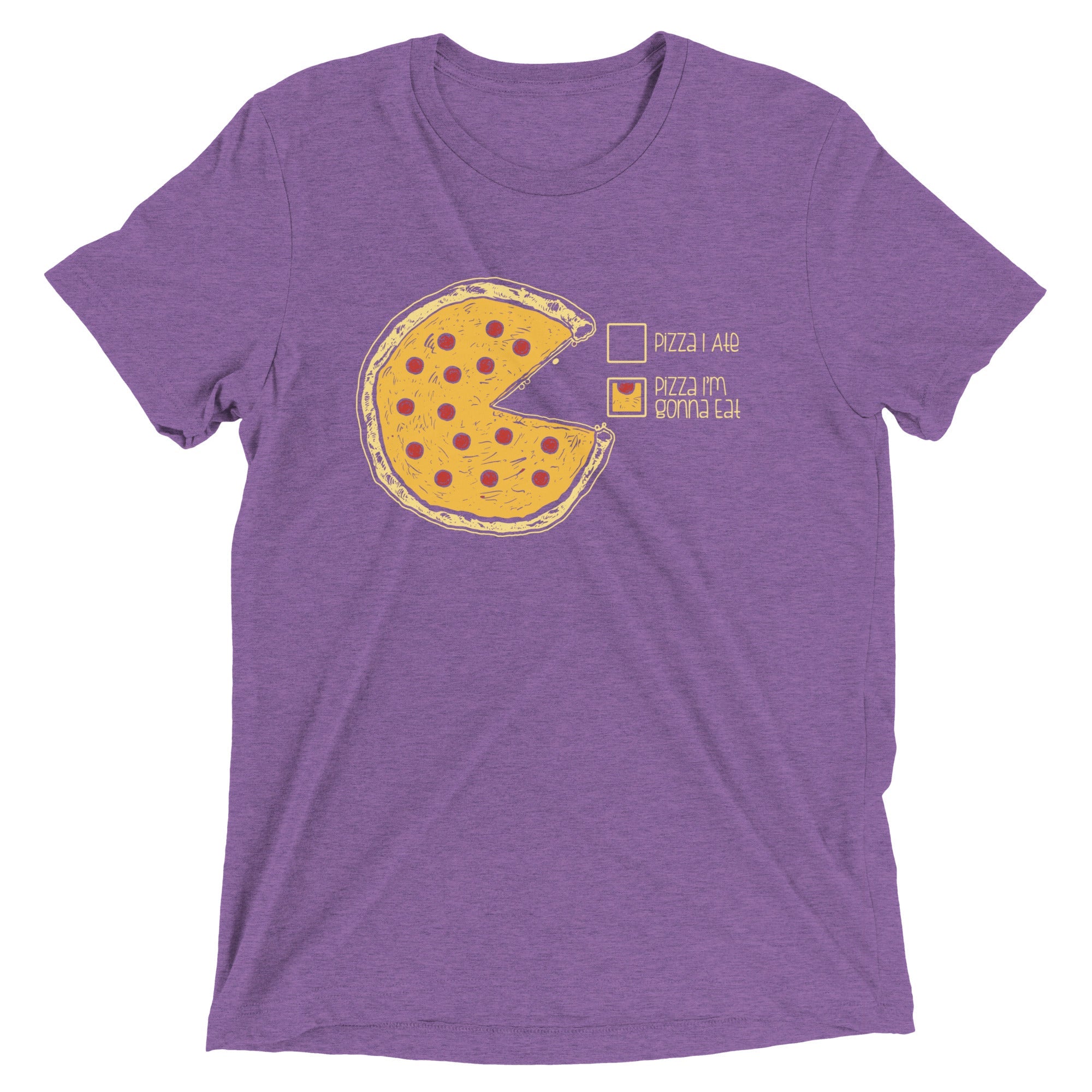 Pizza Pie Chart Men's Tri-Blend Tee