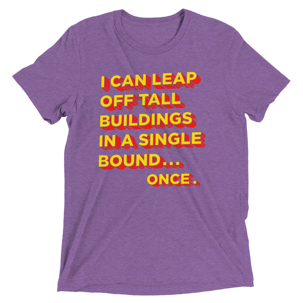 Tall Buildings In A Single Bound Men's Tri-Blend Tee