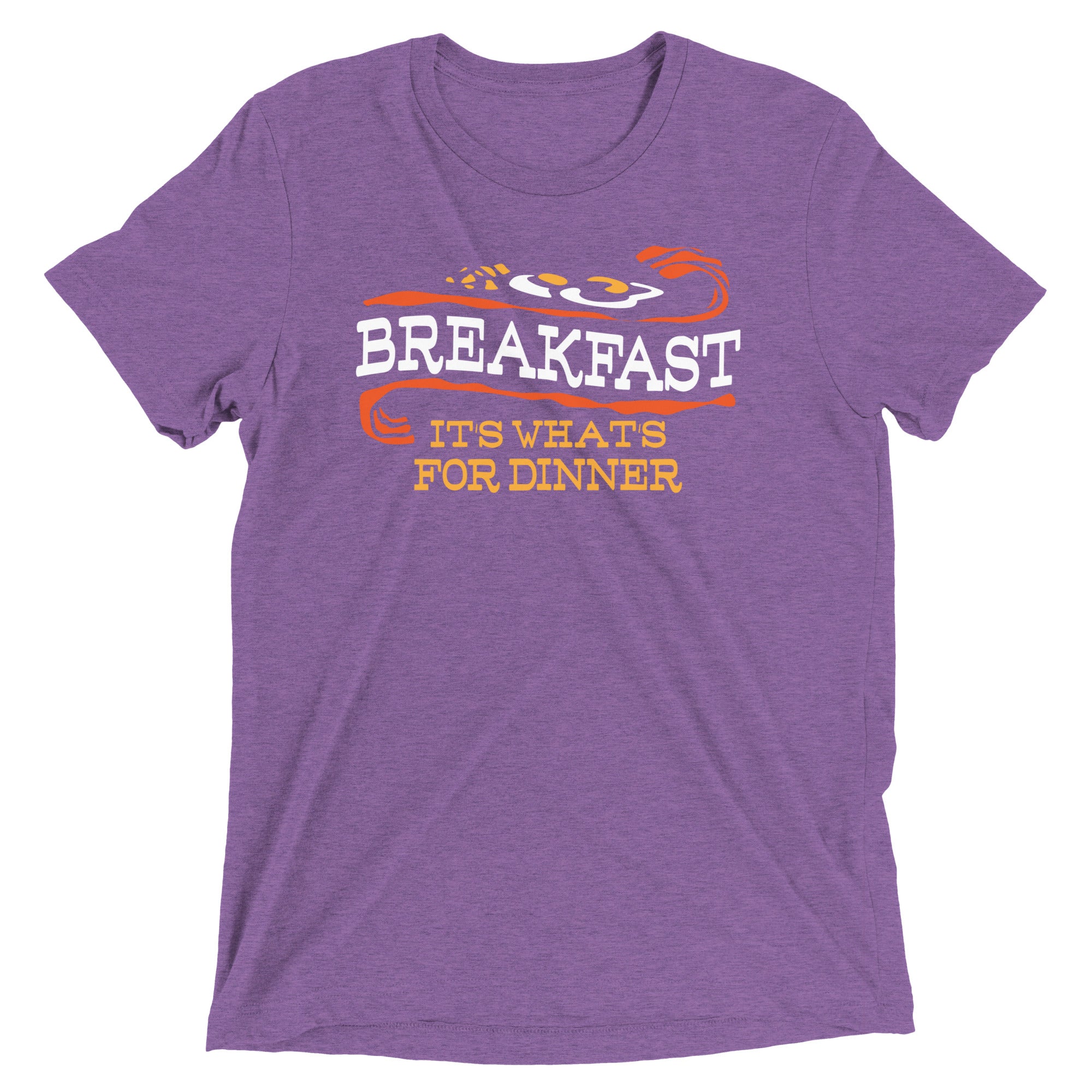Breakfast, It's What's For Dinner Men's Tri-Blend Tee