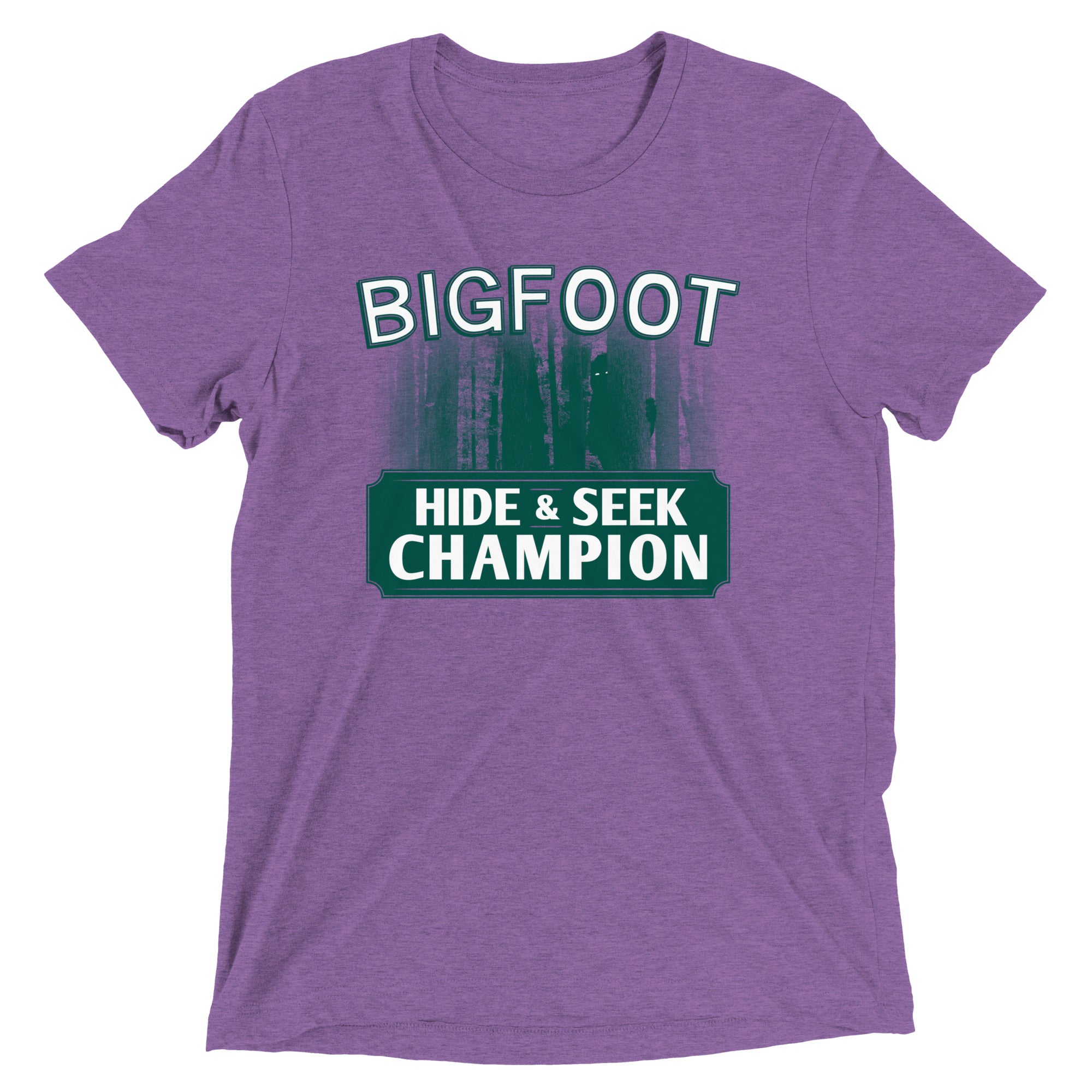 Bigfoot Hide And Seek Champion Men's Tri-Blend Tee