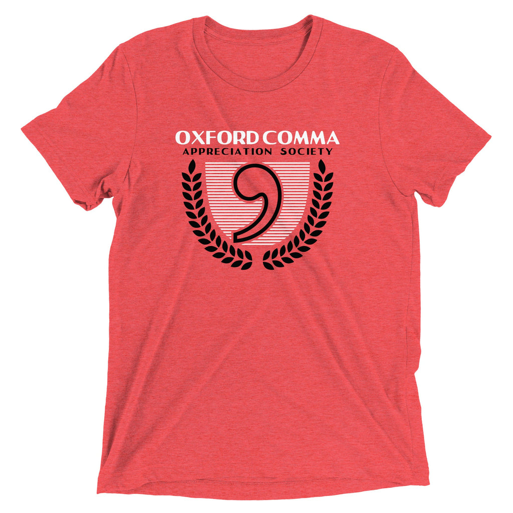 Oxford Comma Appreciation Society Men's Tri-Blend Tee