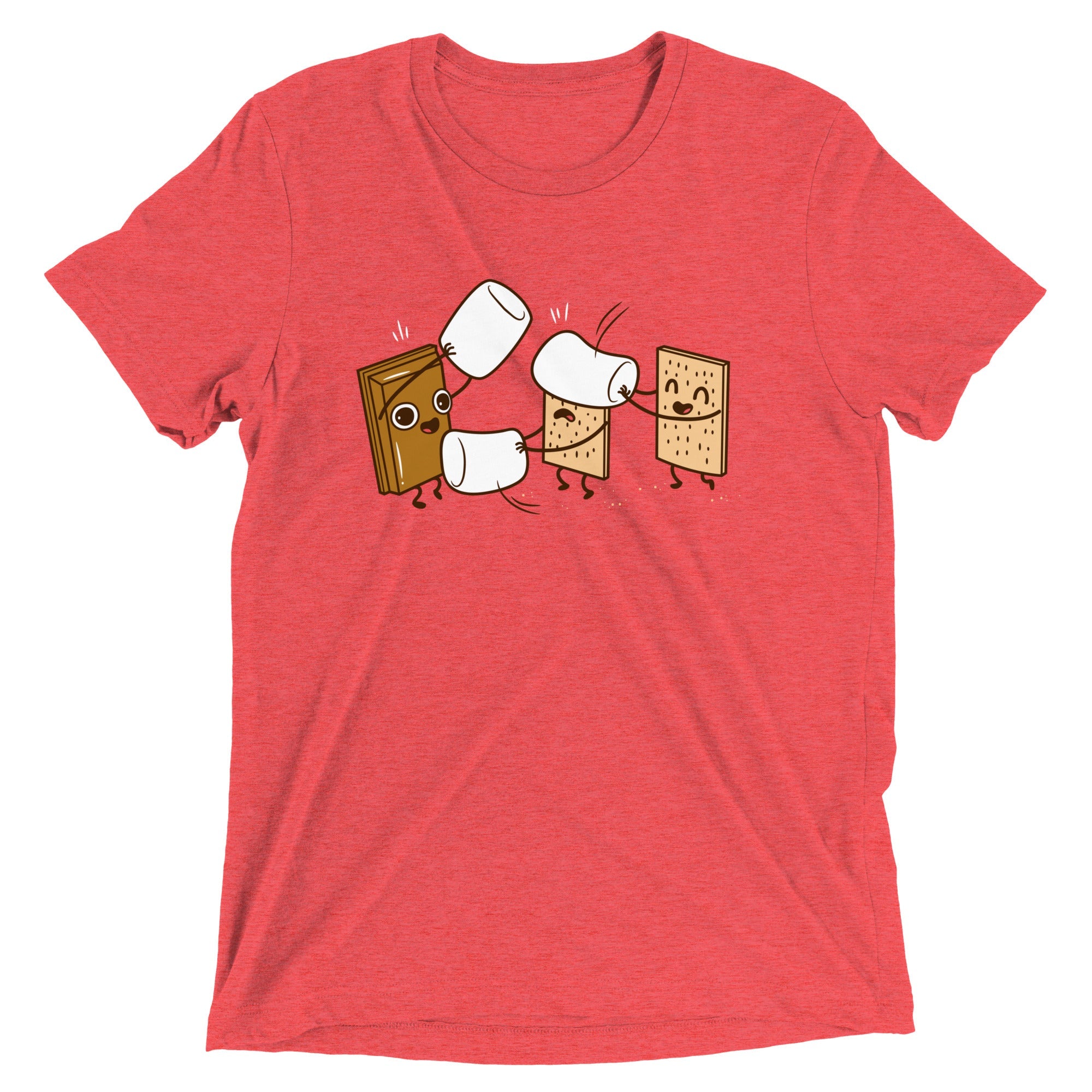How S'mores Are Made Men's Tri-Blend Tee