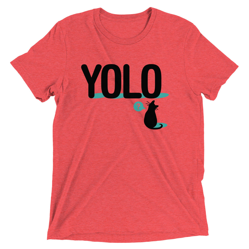 YOLO Cat Men's Tri-Blend Tee