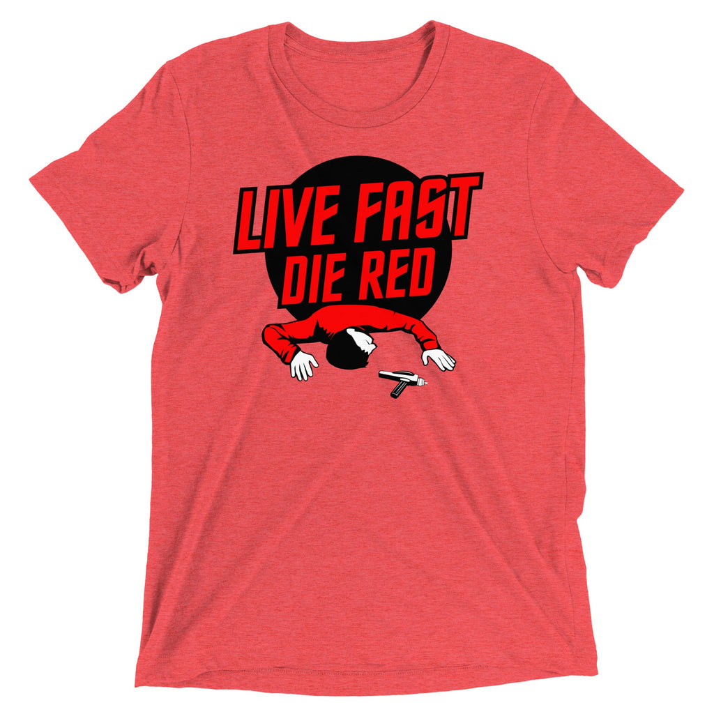 Live Fast Die Red Men's Tri-Blend Tee