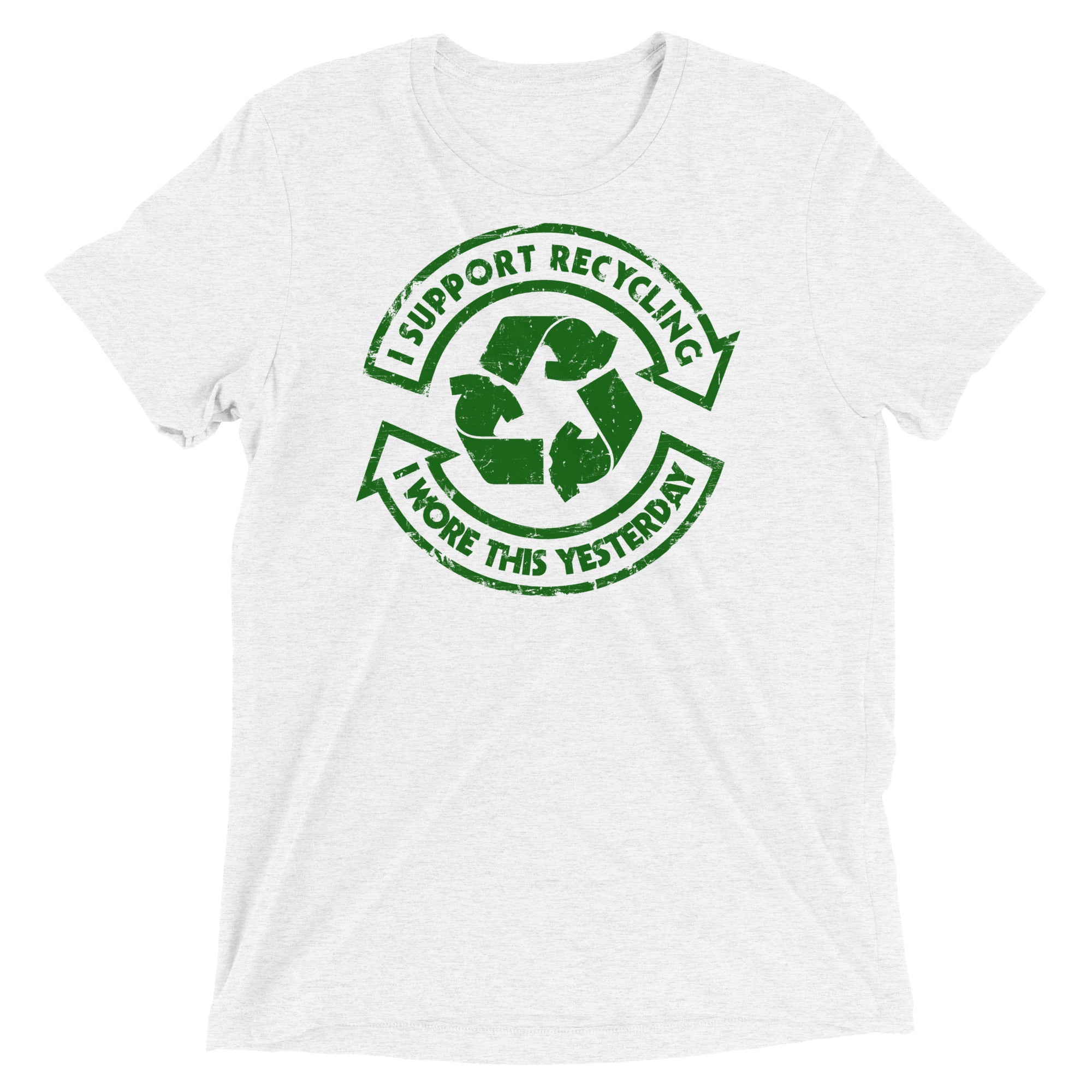 I Support Recycling Men's Tri-Blend Tee