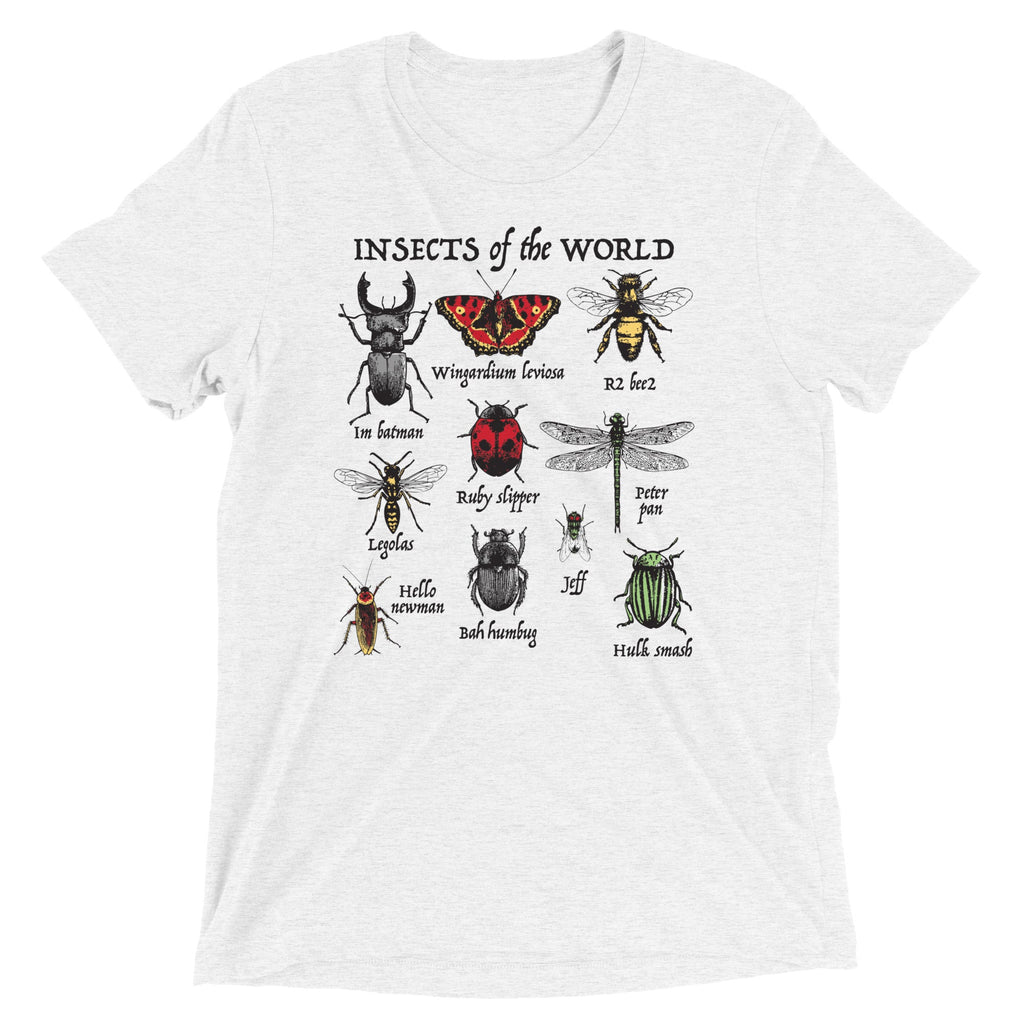 Insects Of The World Men's Tri-Blend Tee