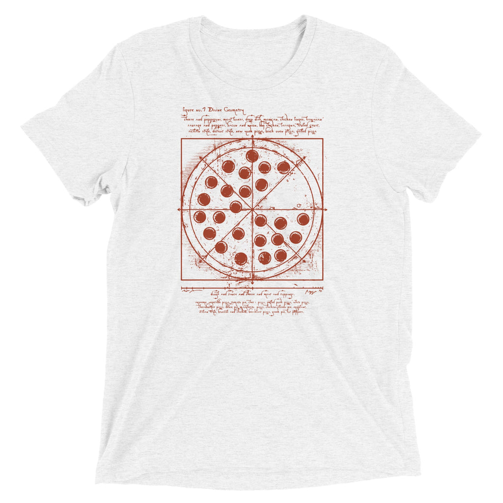 Vitruvian Pizza Men's Tri-Blend Tee
