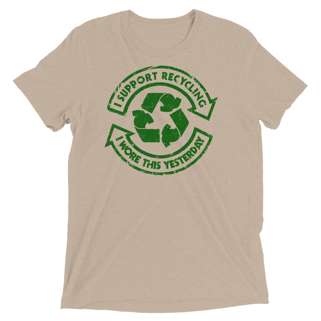 I Support Recycling Men's Tri-Blend Tee