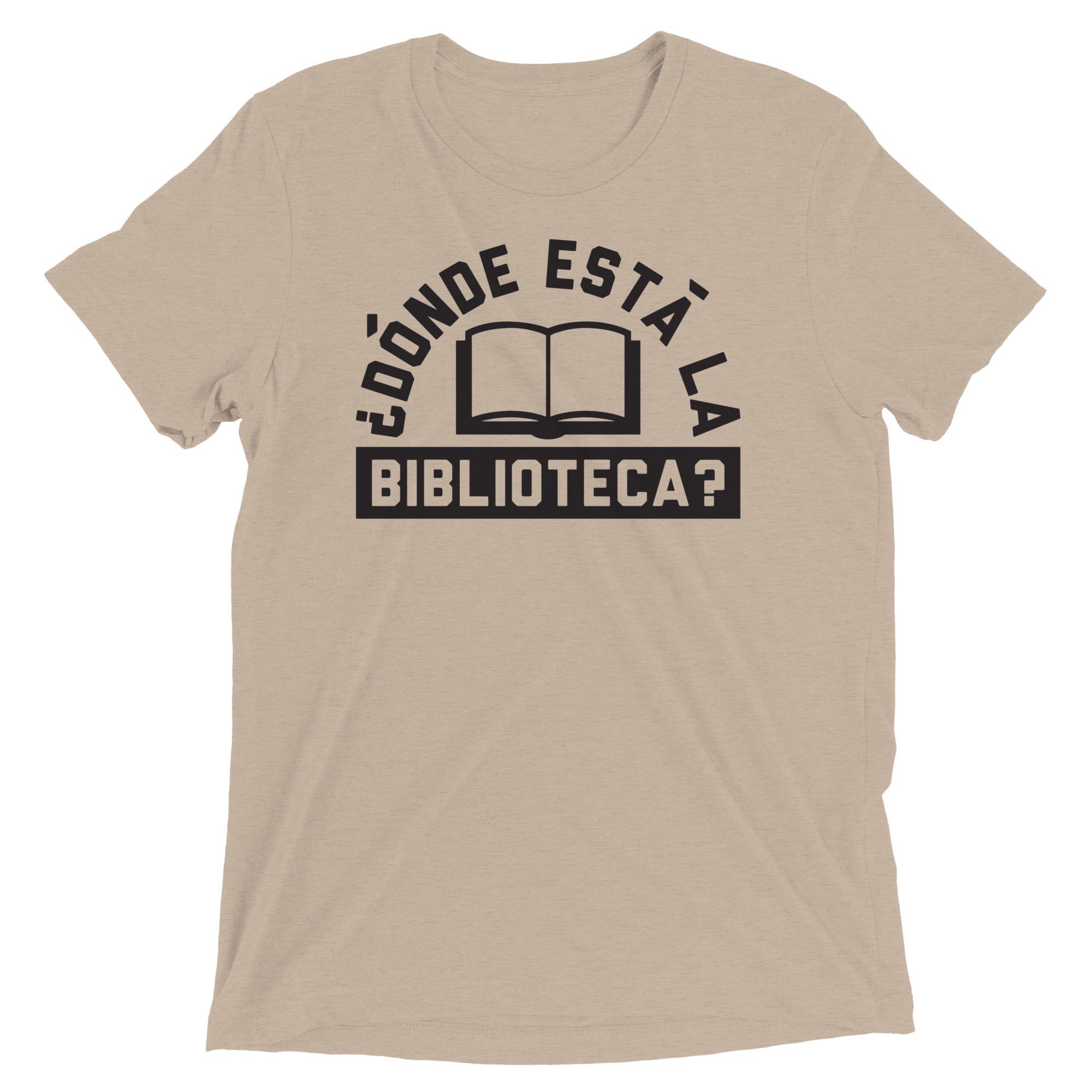 Donde Esta La Biblioteca? Men's Tri-Blend Tee