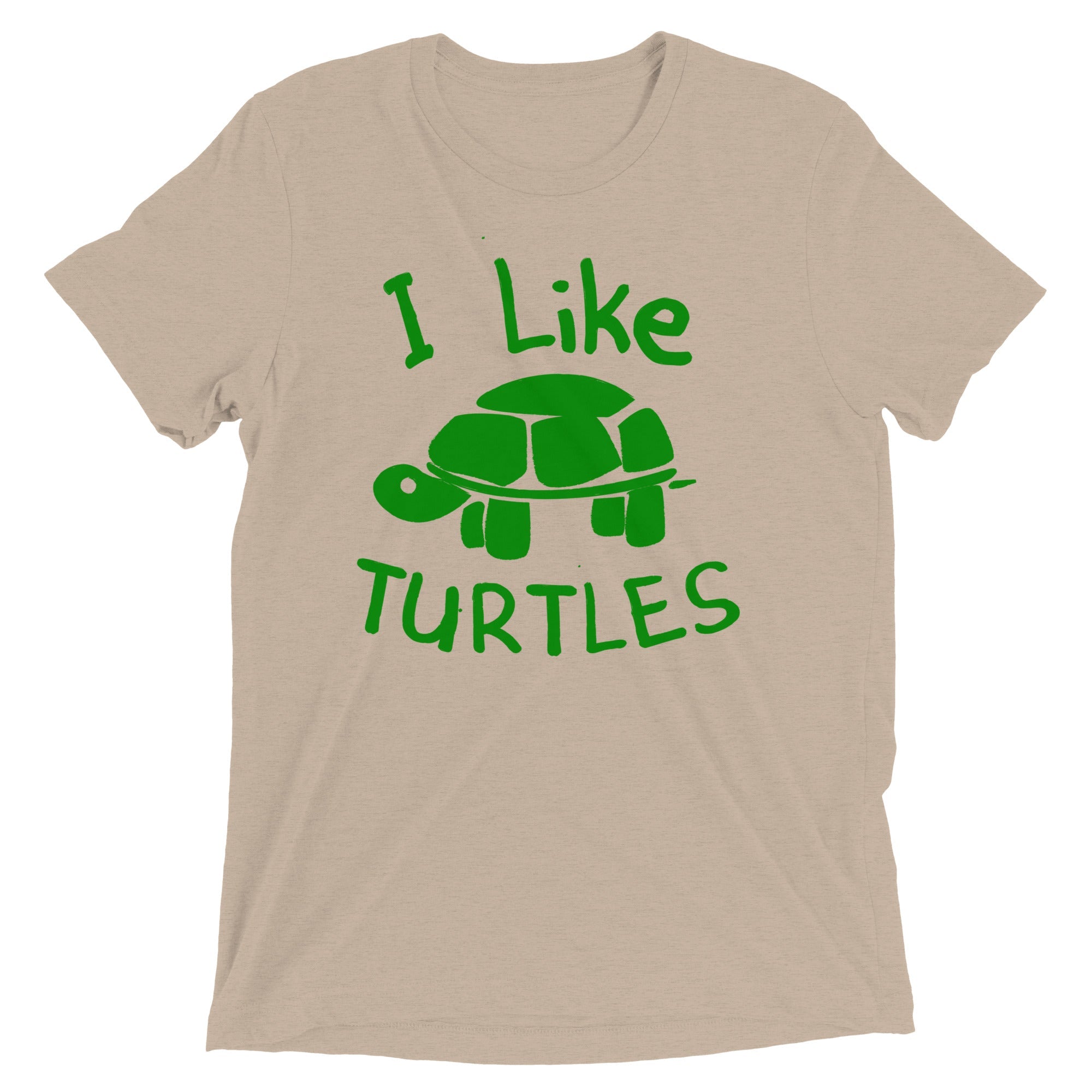 I Like Turtles Men's Tri-Blend Tee