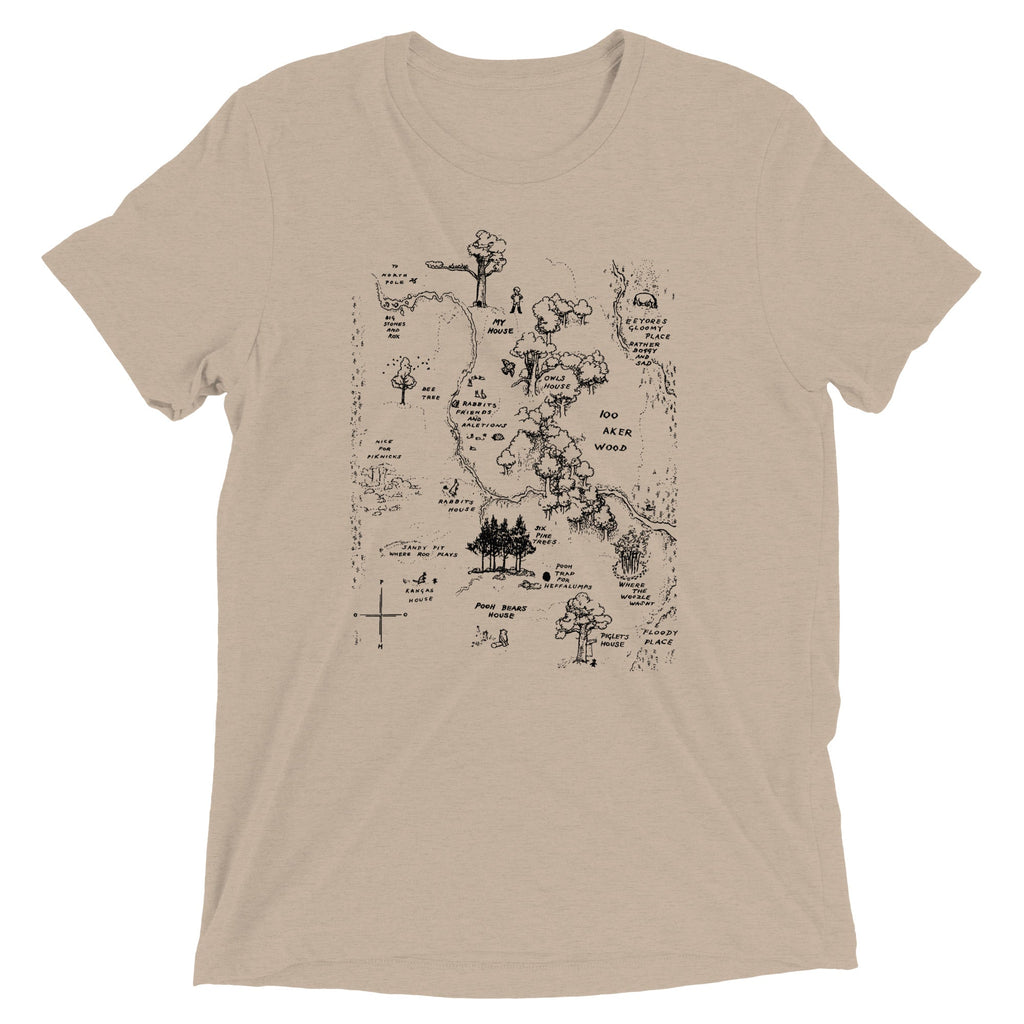 100 Acre Map Men's Tri-Blend Tee